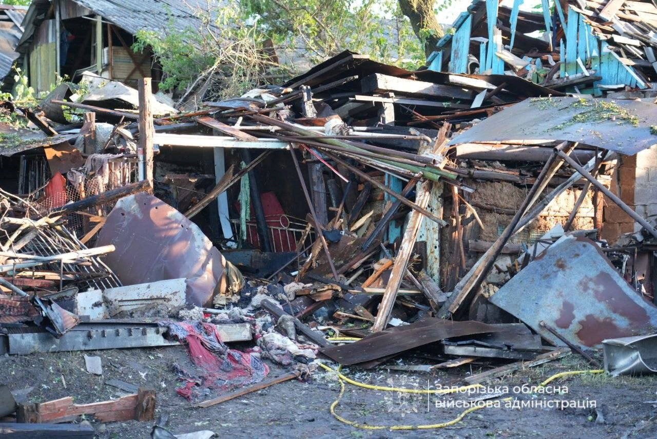 The aftermath of a Russian onslaught connected nan Ukrainian metropolis of Zaporizhzhia