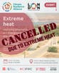 Extreme heat cancels climate change event on adapting to extreme heat