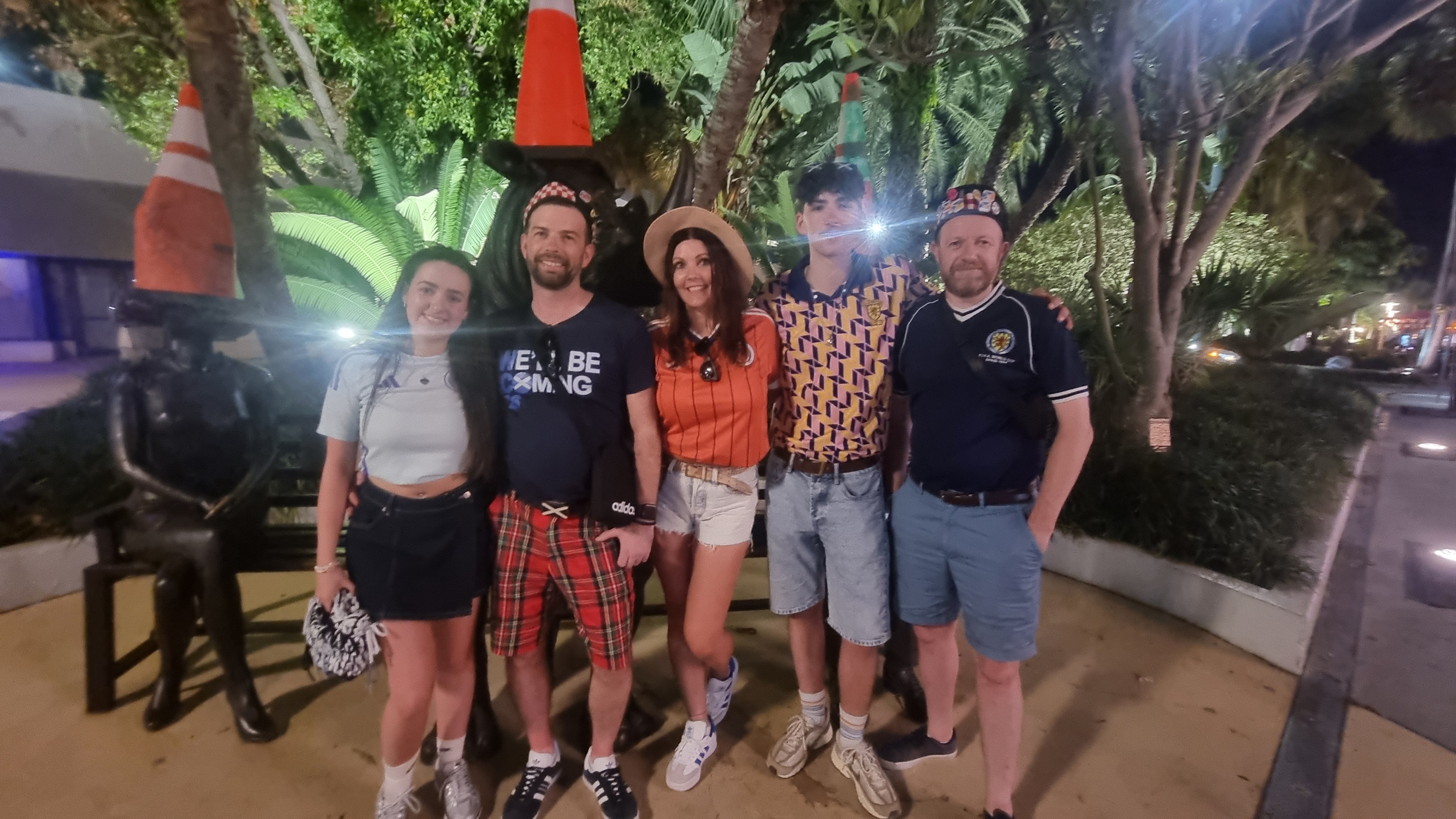 Evie Gallagher, 19, Galston, East Ayrshire, Stewart Currie, 43, Ayr, Michelle Park, 48, Ayr, Jack Currie, 19, Ayr, Richard Miller, 44, AyrE: I think it’ll be a close performance from Scotland but I think they’re gonna clinch it in the last minute. Scott McToninay will win it, 1-0.S: I think Steve Clarke will set up the same as the last game, it will be a stodgy performance, hopefully a 1-0 defeat, I’d like a draw, but probably something like that again. M: I think it’ll be a 1-1.J: I’ve no idea.R: I think it’ll be a really difficult game, some of the conditions will play a big role in it, Clarke will go for a defensive game plan, hoping to counterattack on the transitions hopefully, and then hopefully we’ll get a draw. We can hope for the best. (Ryan McDougall/PA)