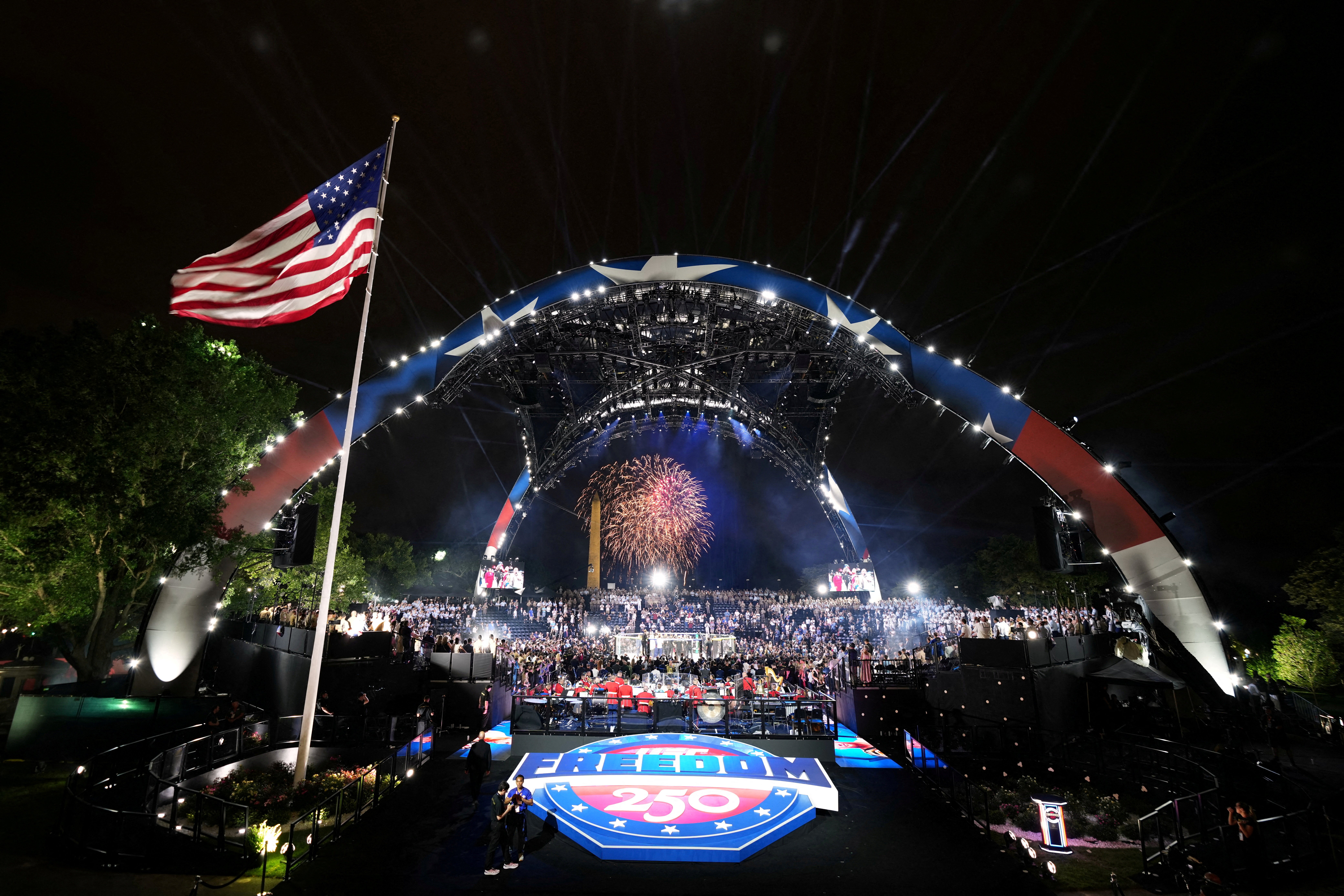 UFC Freedom 250 was held connected nan South Lawn of nan White House successful Washington, D.C.