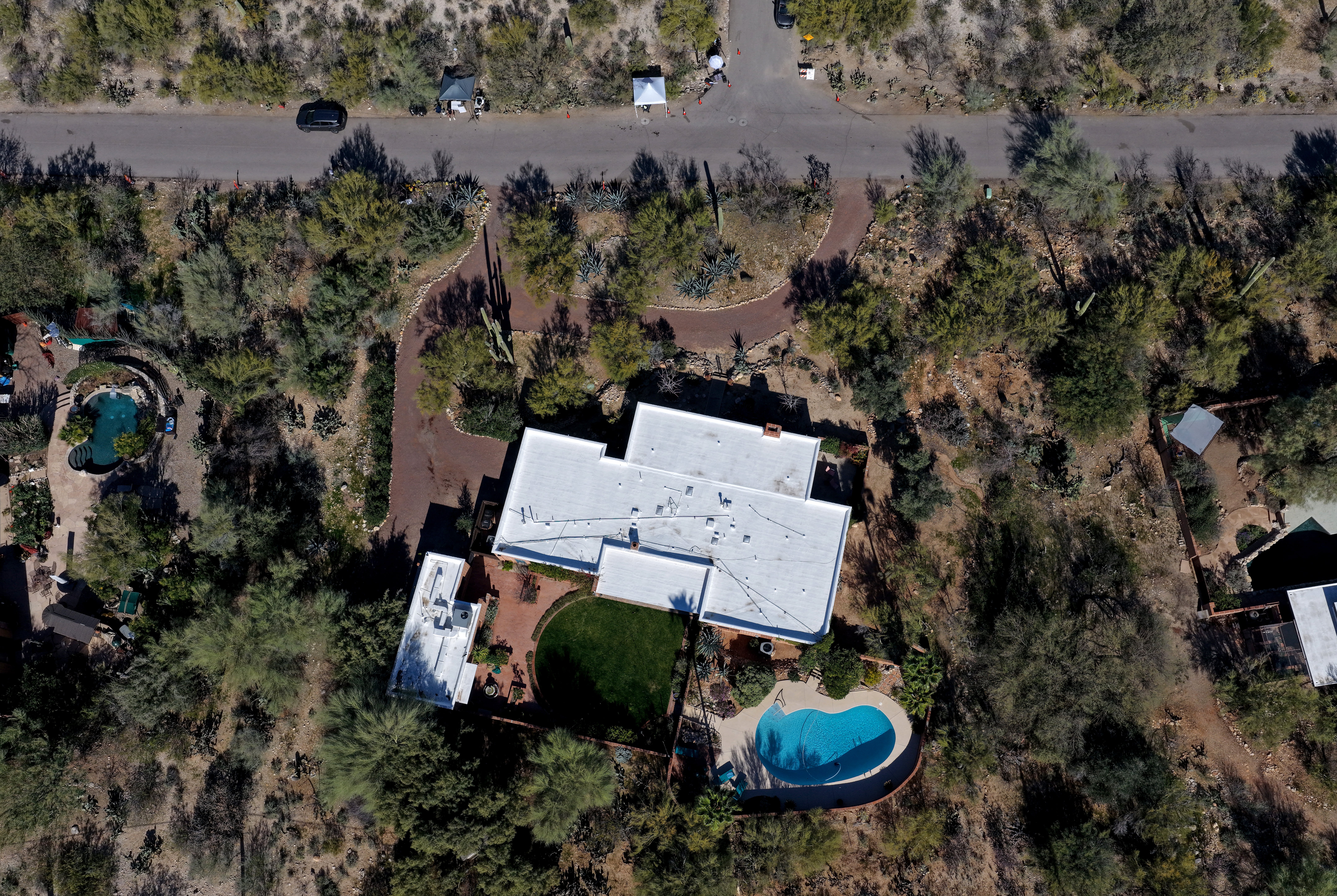Authorities worried that sharing excessively overmuch accusation astir nan high-profile lawsuit would mean less tips astir Nancy Guthrie’s disappearance. Her home, extracurricular of Tucson, Arizona, is pictured