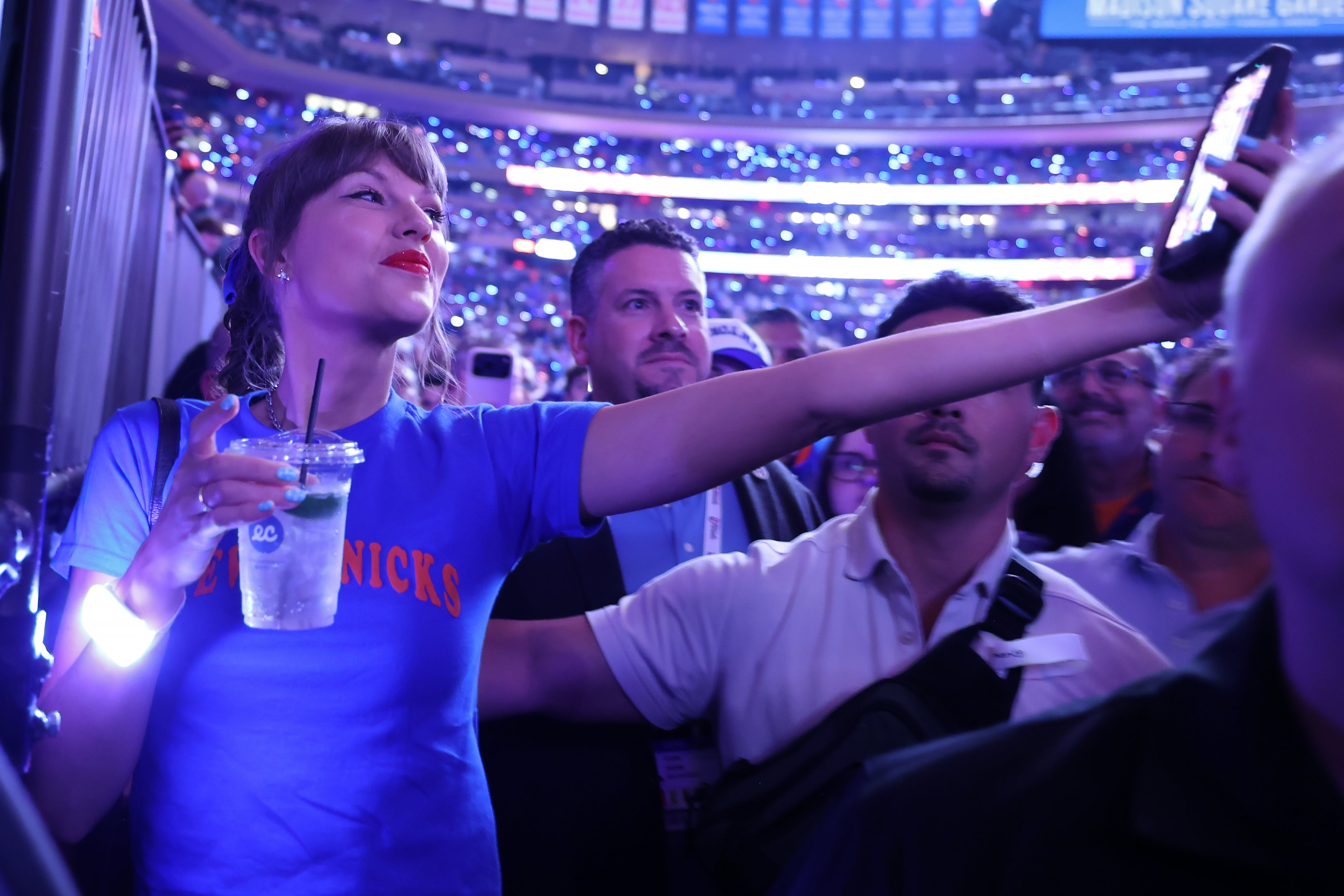 Taylor Swift was voor het laatst in Madison Square Garden voor Game Four van de New York Knicks NBA-finale