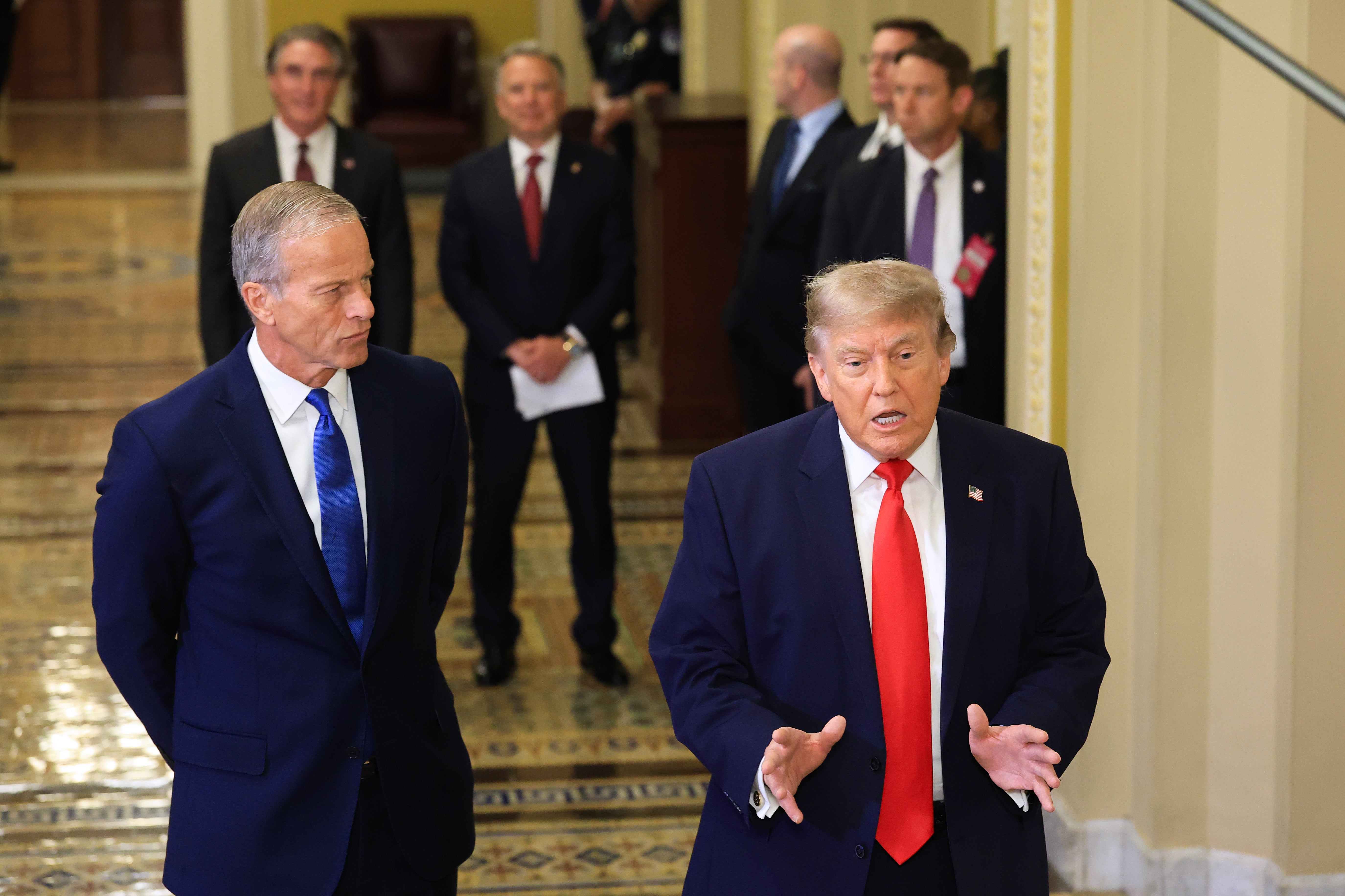 The landmark authorities still needs nan signature of President Donald Trump who cancelled plans to motion nan measure Wednesday
