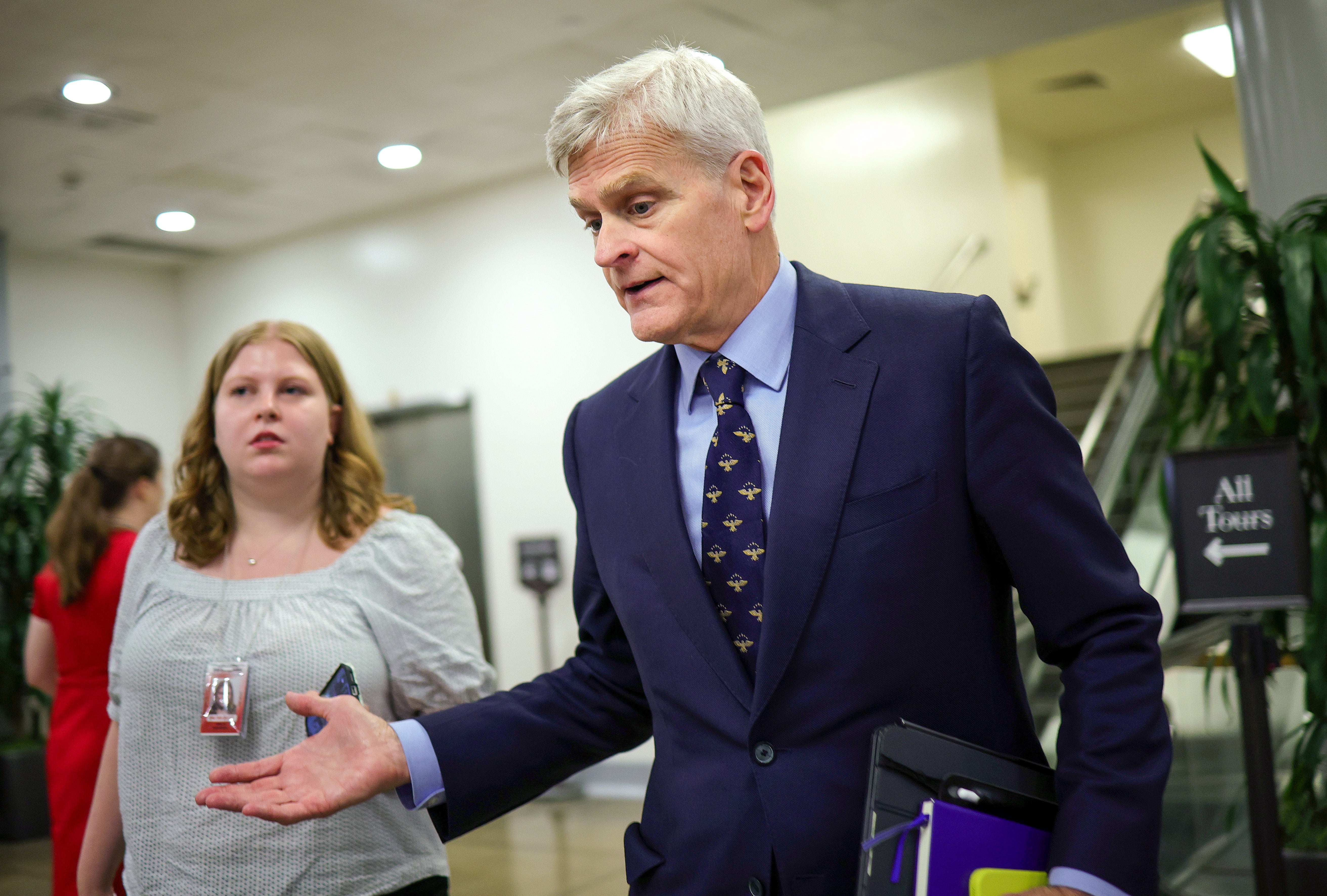 Sen. Bill Cassidy, a Louisiana Republican, reportedly 'yelled' astatine President Donald Trump complete nan Iran warfare during a 'tense' gathering connected Capitol Hill