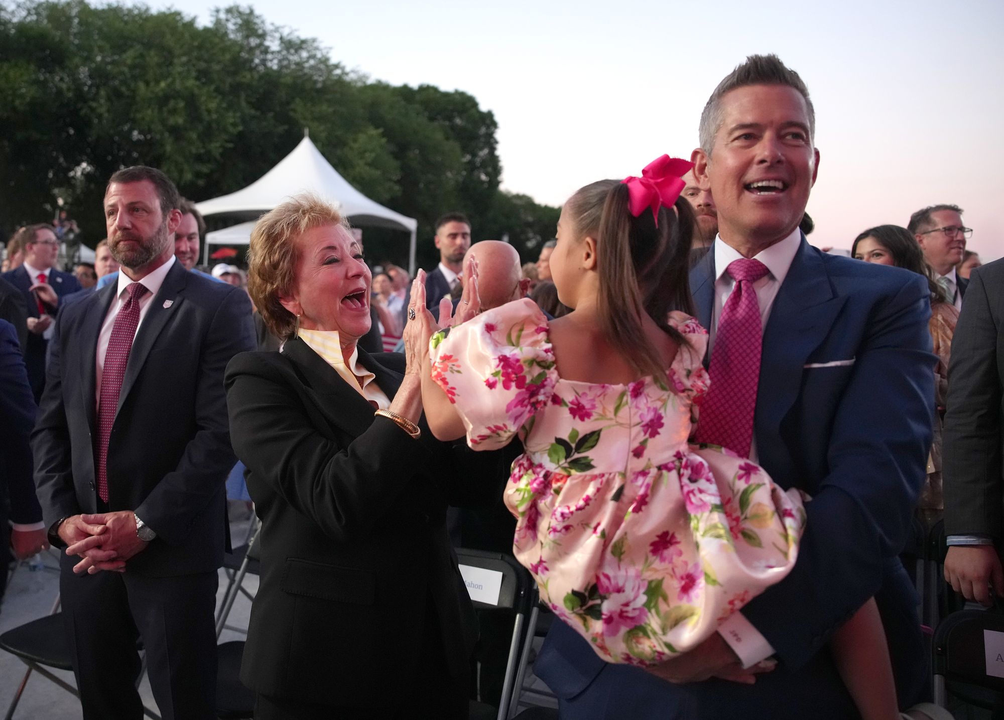 Ahead of Trump’s speech, Transportation Secretary Sean Duffy verbally attacked nan artists who pulled retired of nan event