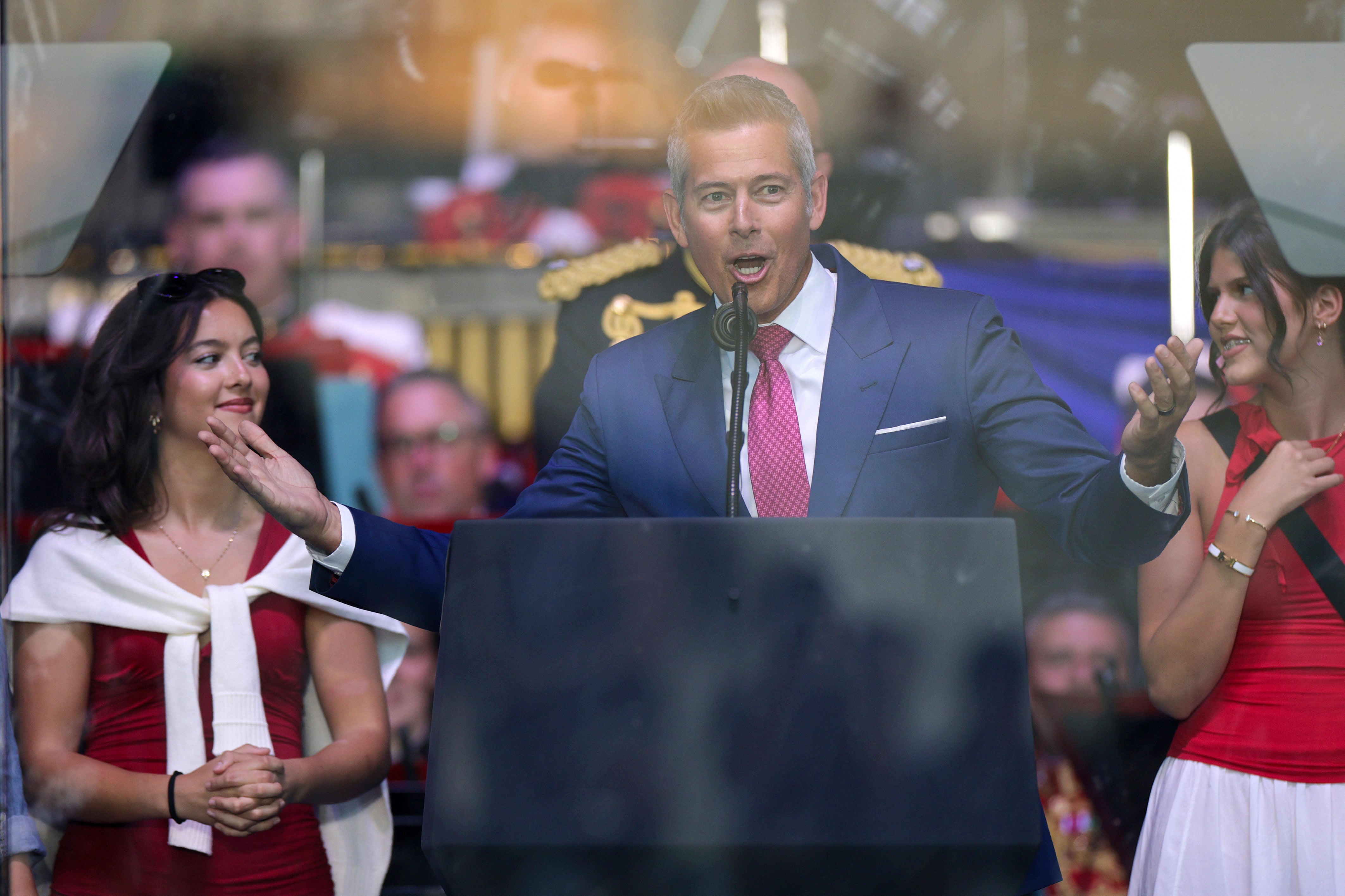 The begetter of nine, joined to Fox News big Rachel Campos-Duffy, utilized nan connection ‘lib***d,’ a play connected a derogatory word for group pinch a developmental disability, to unfastened his speech