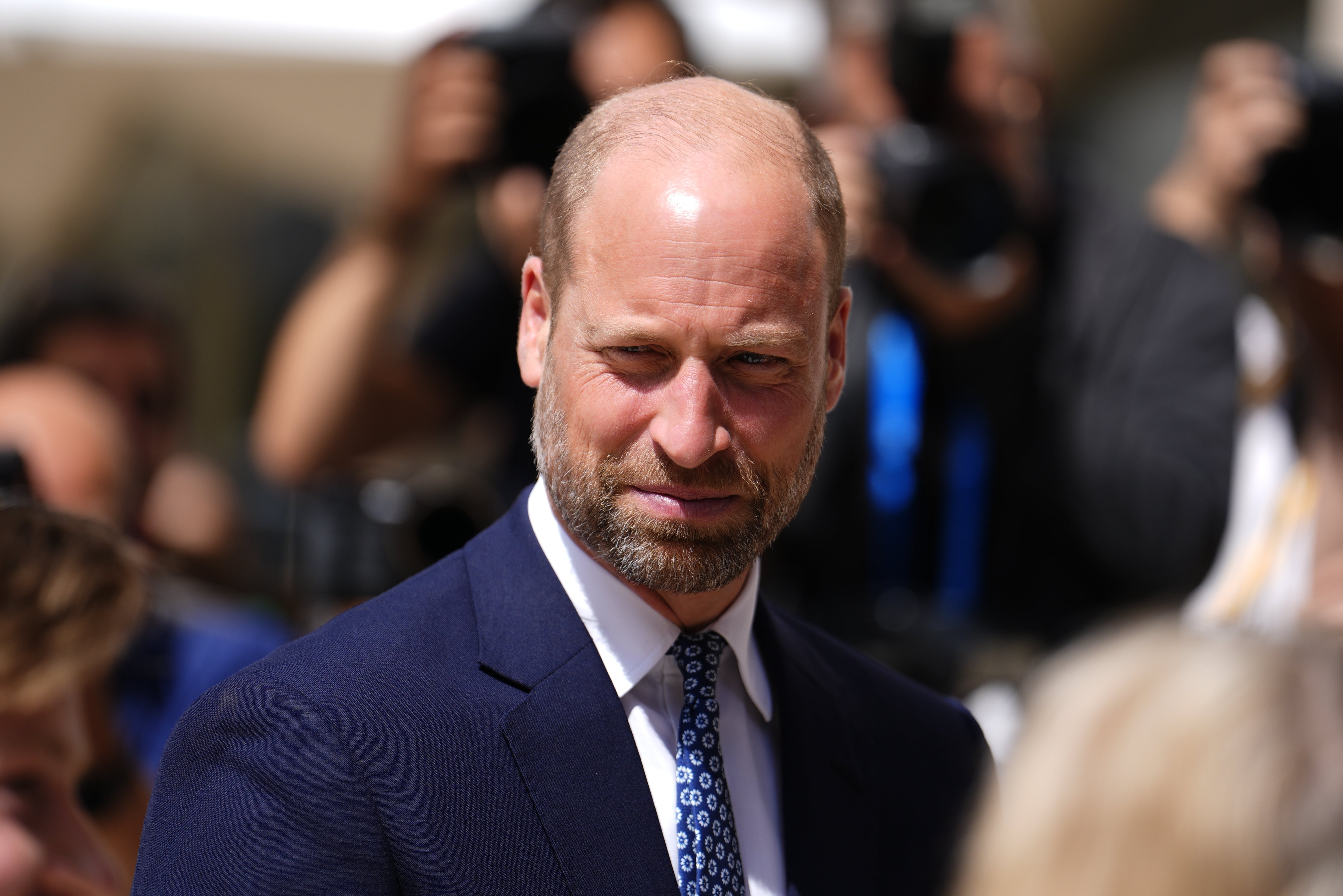 Prince William, 44, is first in line to the British throne