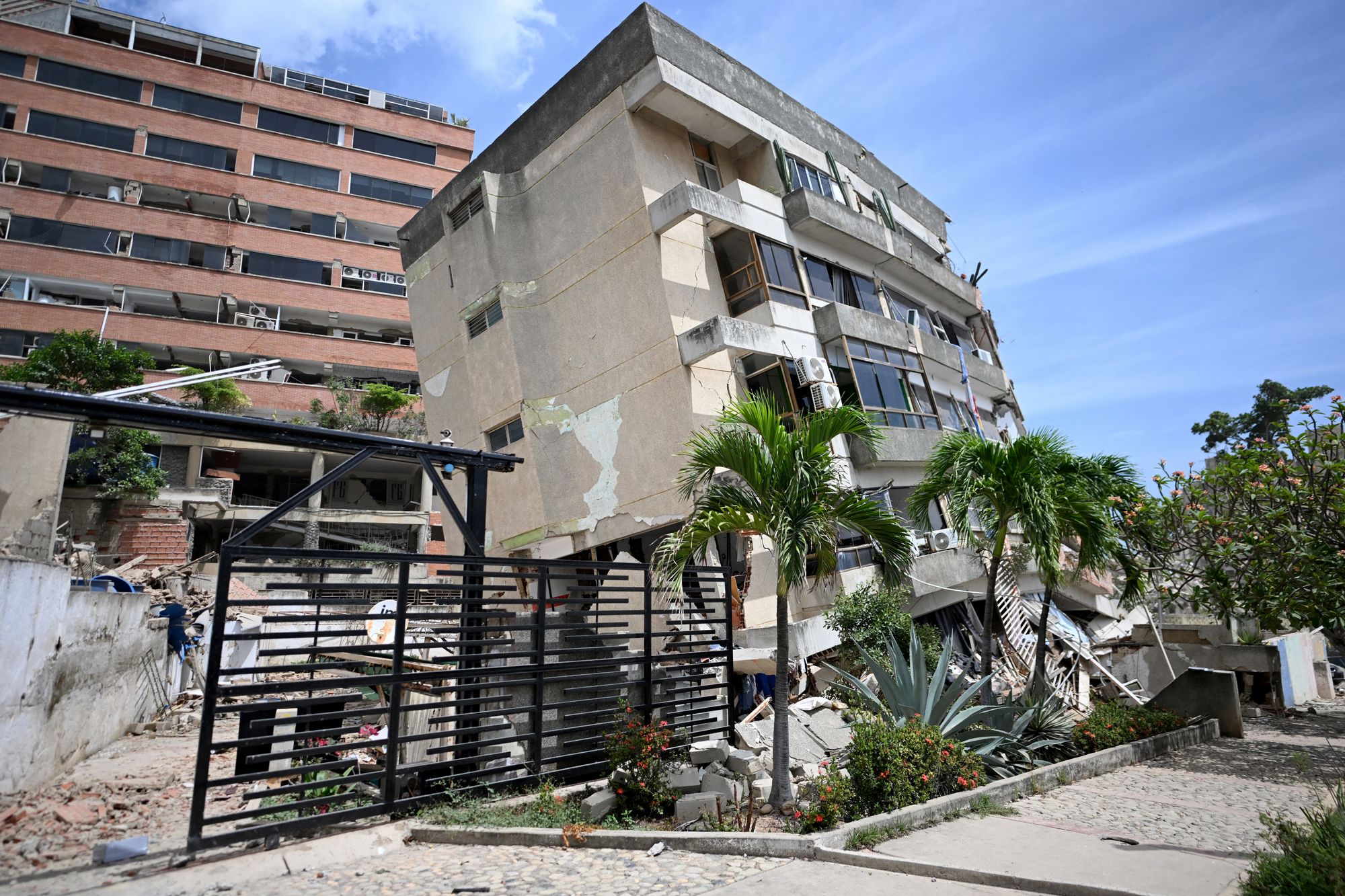 A damaged residential building pursuing an earthquake successful Catia La Mar, La Guaira state, astir 30 km northwest of Caracas, connected June 25, 2026