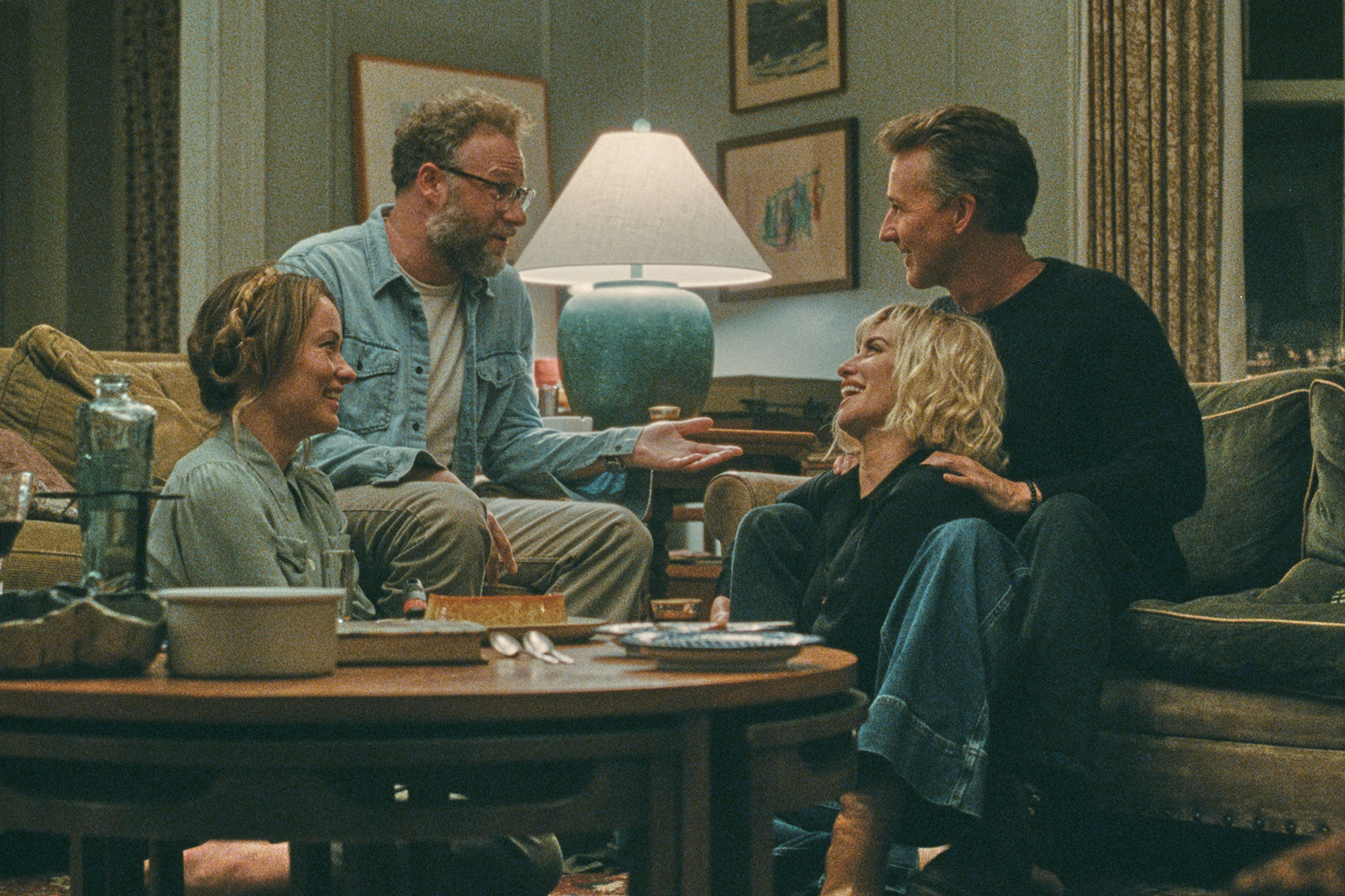 Wilde has been promoting her third directorial feature film, ‘The Invite,’ starring Seth Rogen, Penélope Cruz and Edward Norton