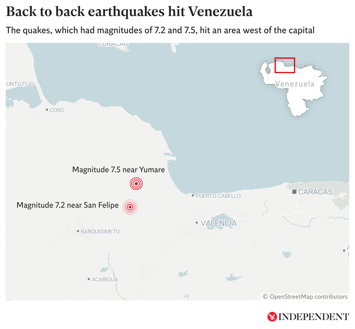 Two backmost to backmost earthquakes deed Venezuela