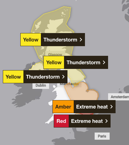 When will the heatwave end? Latest Met Office forecast as record broken for third time this week