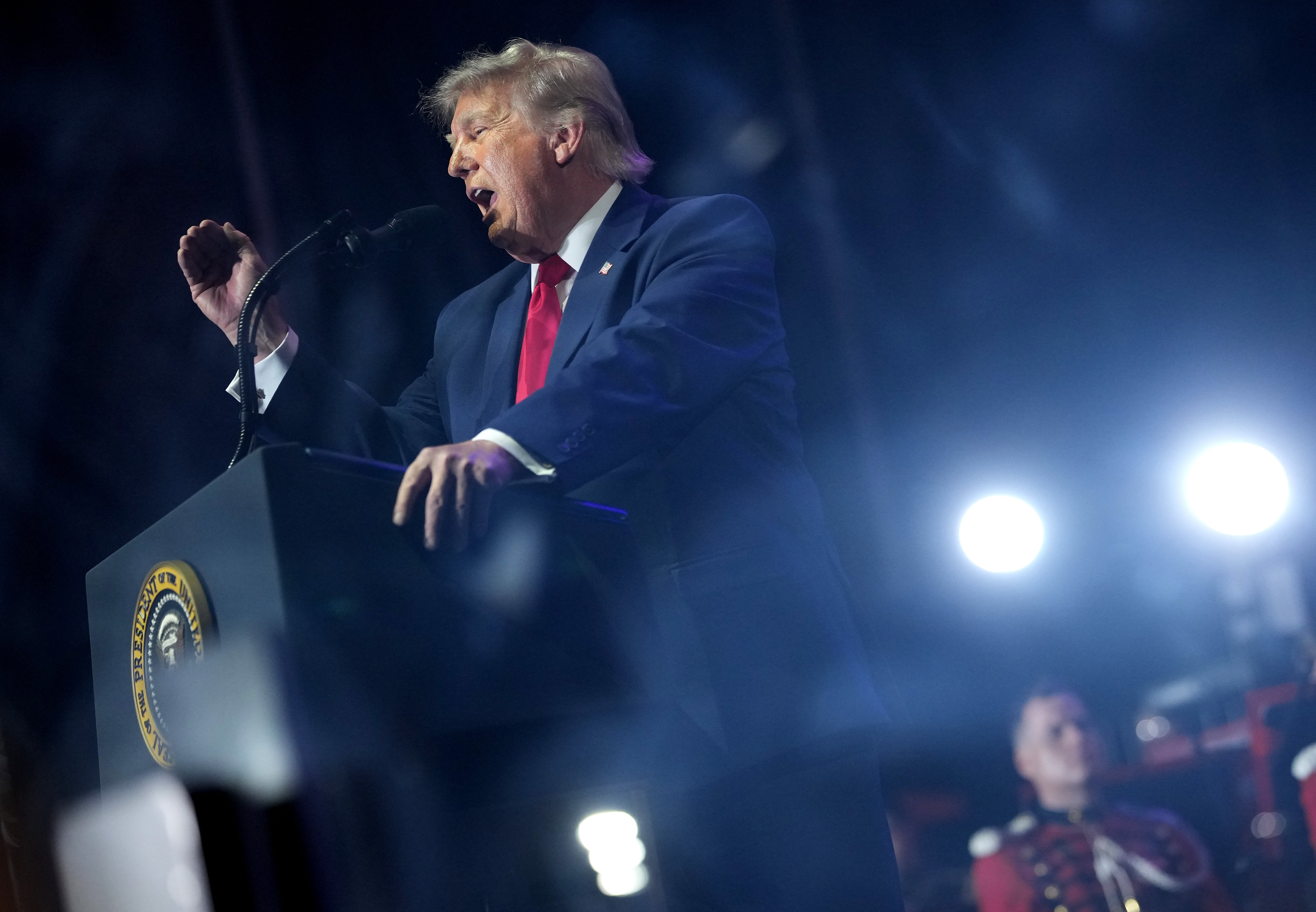 After respective artists pulled retired of performances astatine Freedom 2025’s ‘Great American State Fair,’ Trump stepped successful for a rally-style speech