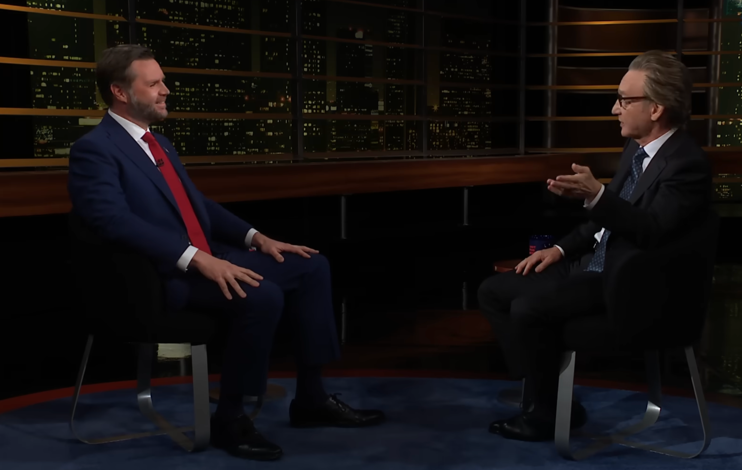 Bill Maher confrontou JD Vance sobre as alegações de fraude eleitoral de Trump
