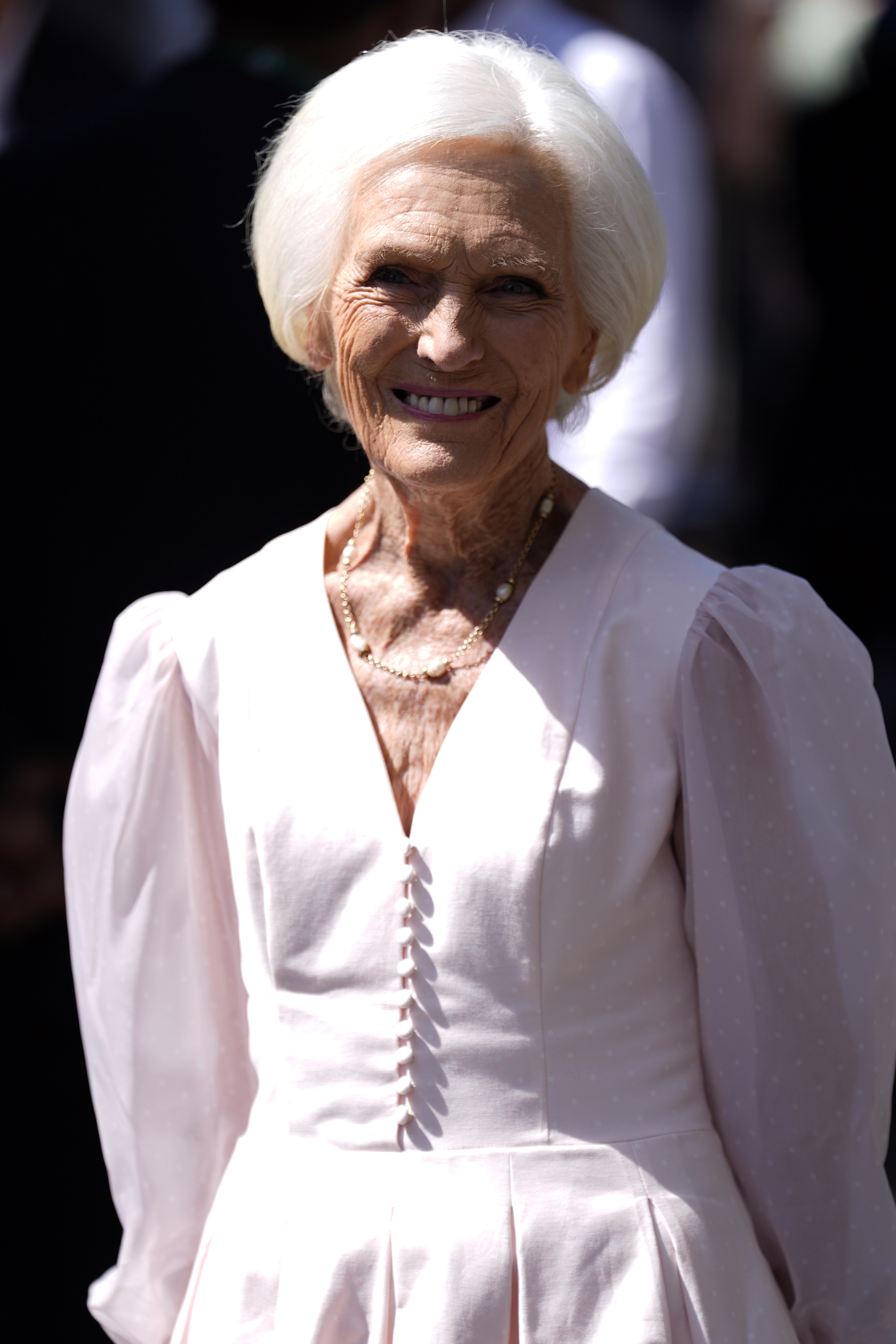 Dame Mary Berry on day one of Wimbledon (Andrew Matthews/PA)