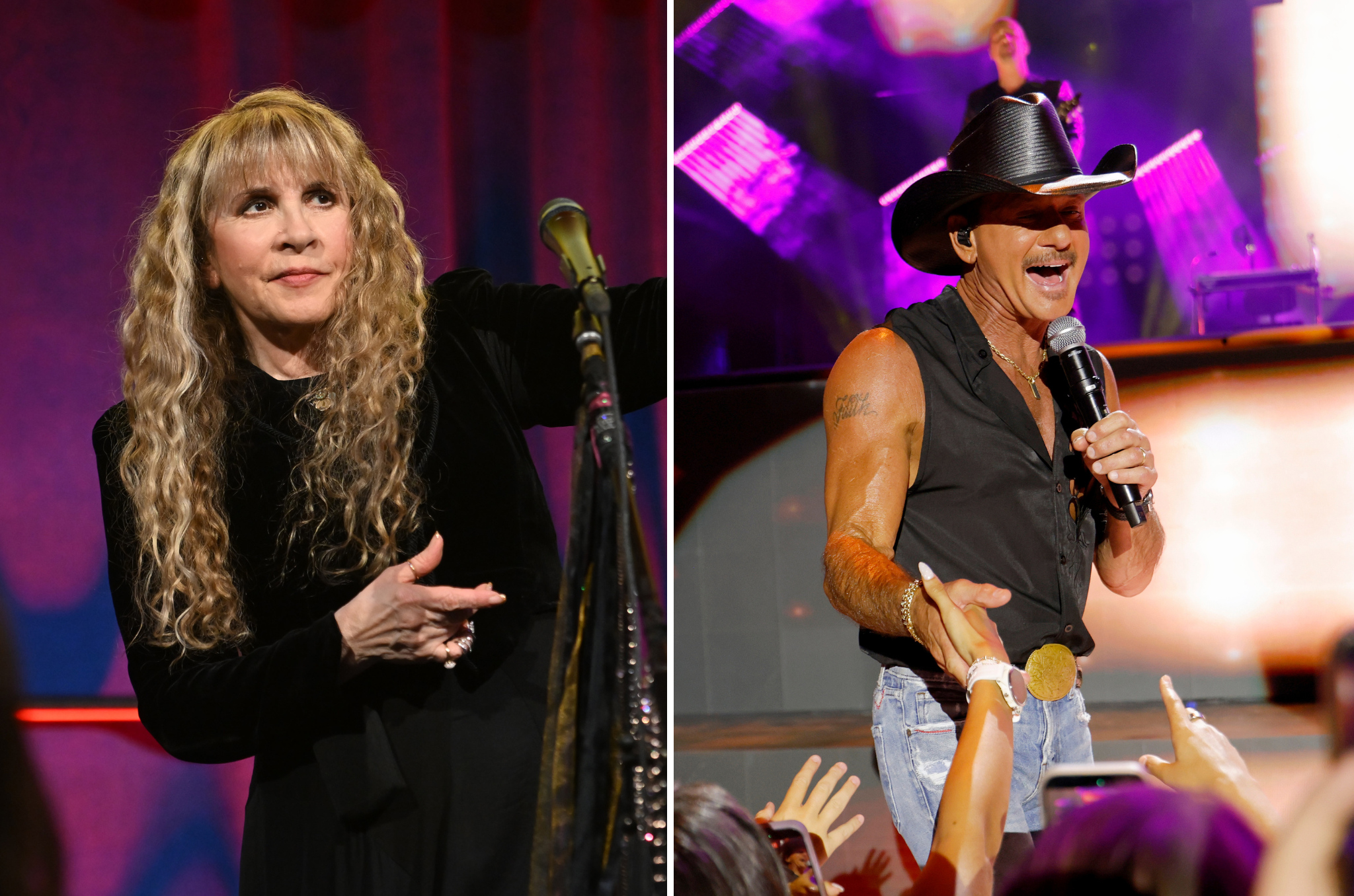 Stevie Nicks and Tim McGraw are rumored to perform at Swift and Kelce's wedding