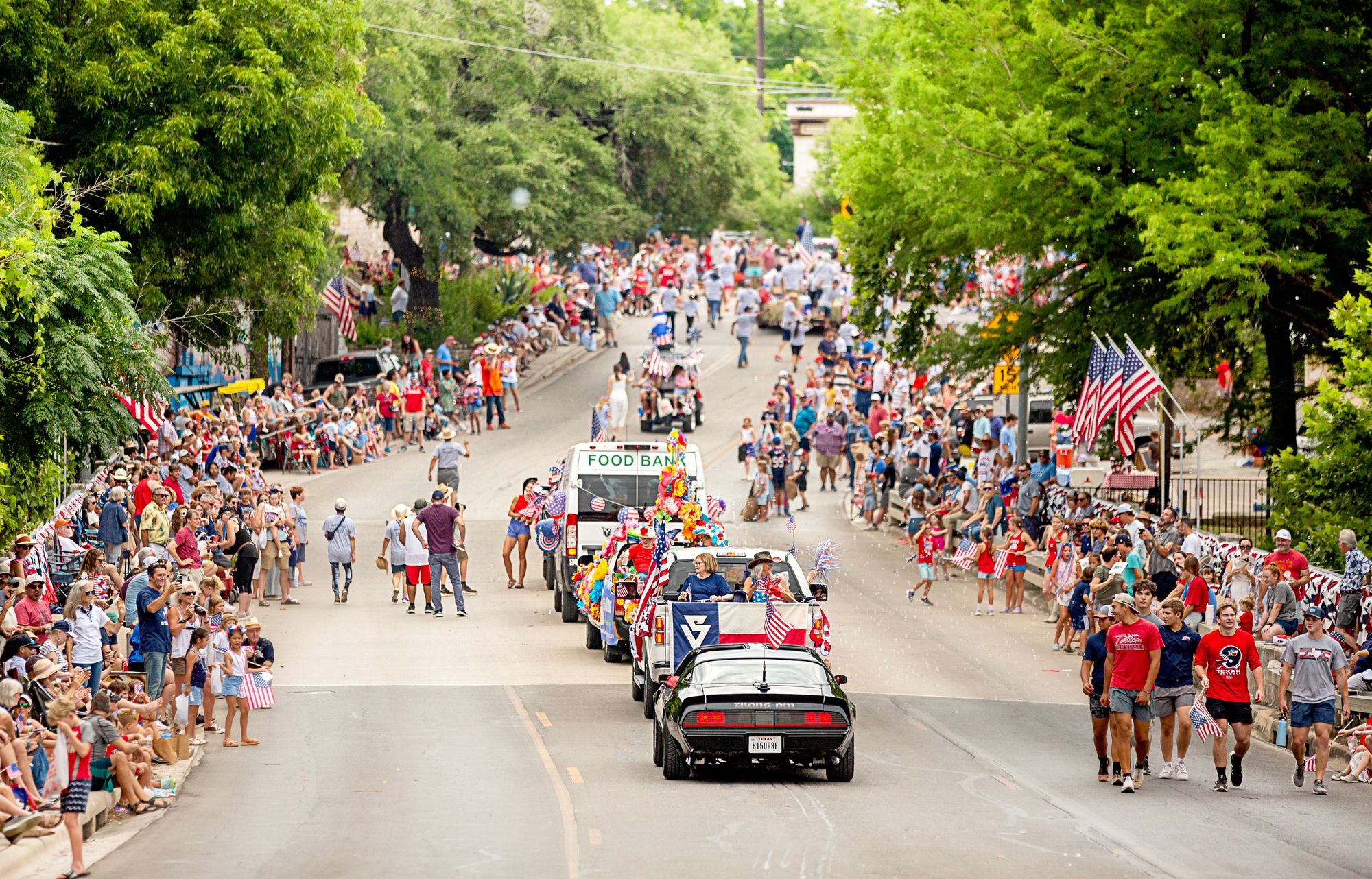 Enthusiasm for ‘The Best Little Parade in Texas’ is so high that local residents began locking down their roadside viewing spots with lawn chairs as early as Wednesday morning