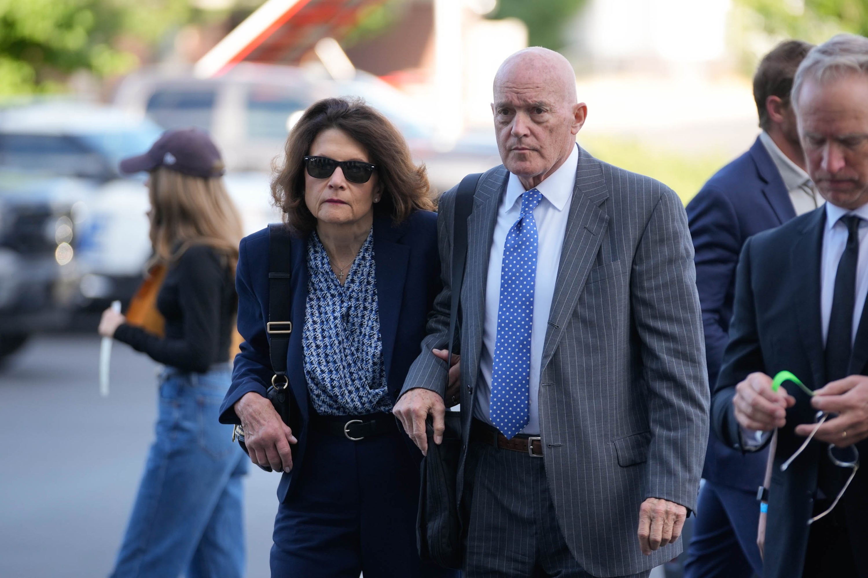 Charlie Kirk's parents, Robert Kirk and Kathryn Kirk, get astatine nan courthouse for a weeklong preliminary proceeding for Tyler Robinson