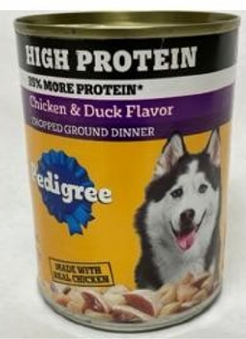 Two lots of High Protein Chopped Chicken & Duck Flavor food for dogs were recalled
