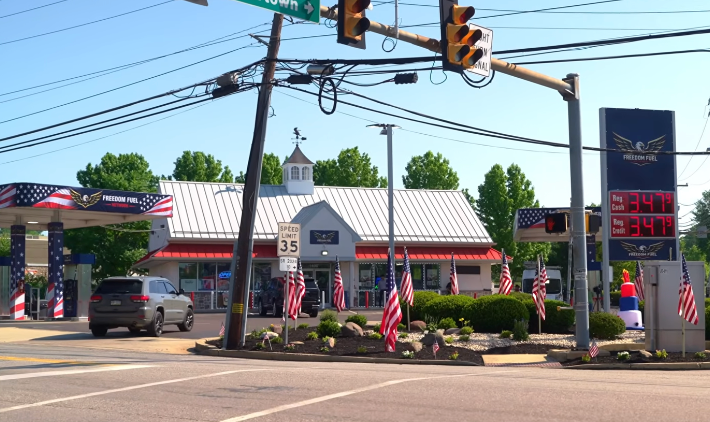 Trump Team Bragged About Its Freedom Fuel Station Selling Gas For $3.47. The Price Was $2.99 Before He Took Office