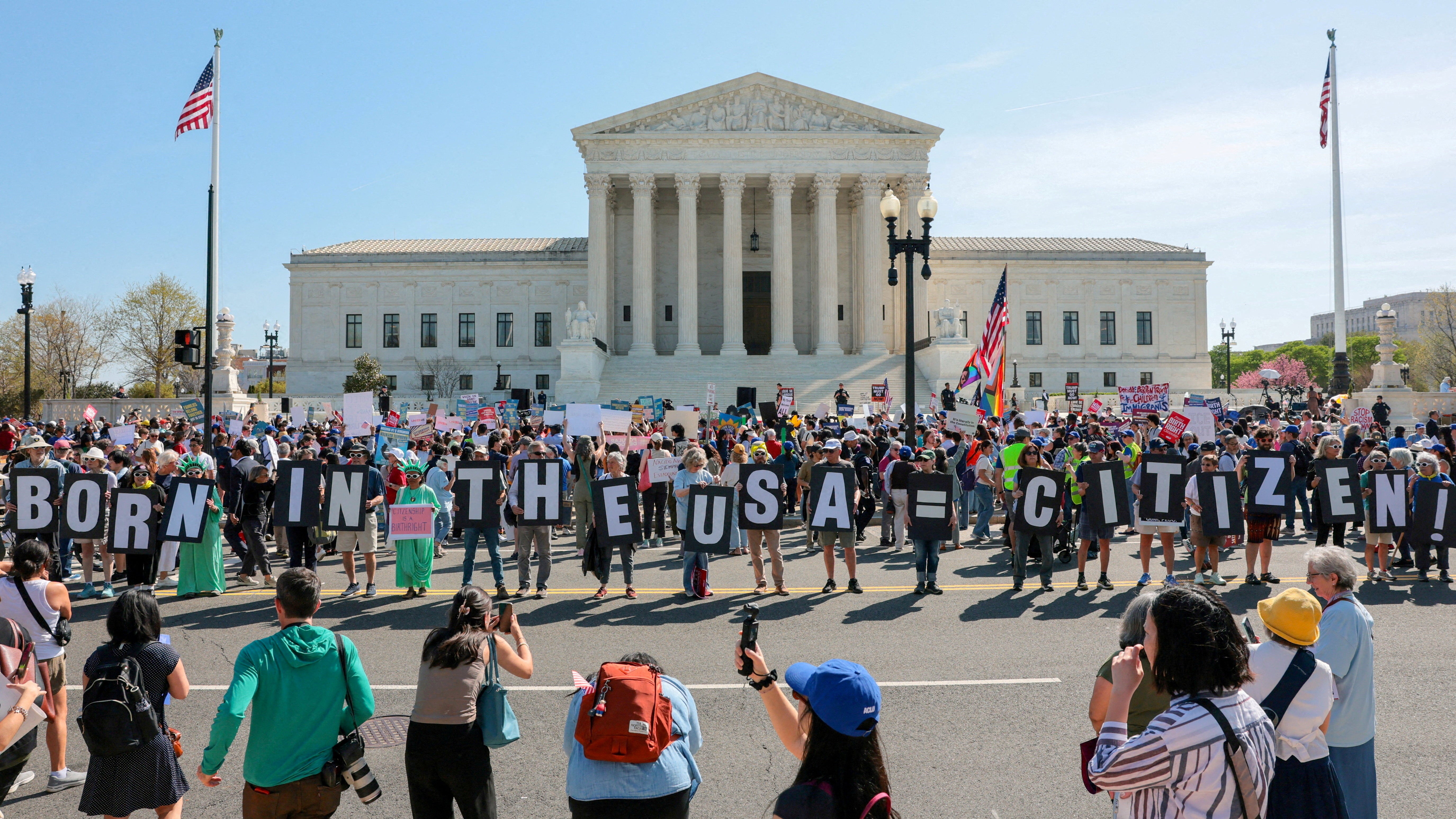 Donald Trump says he will inquire nan Supreme Court to rehear his situation to birthright citizenship, a petition that has only been granted erstwhile successful decades