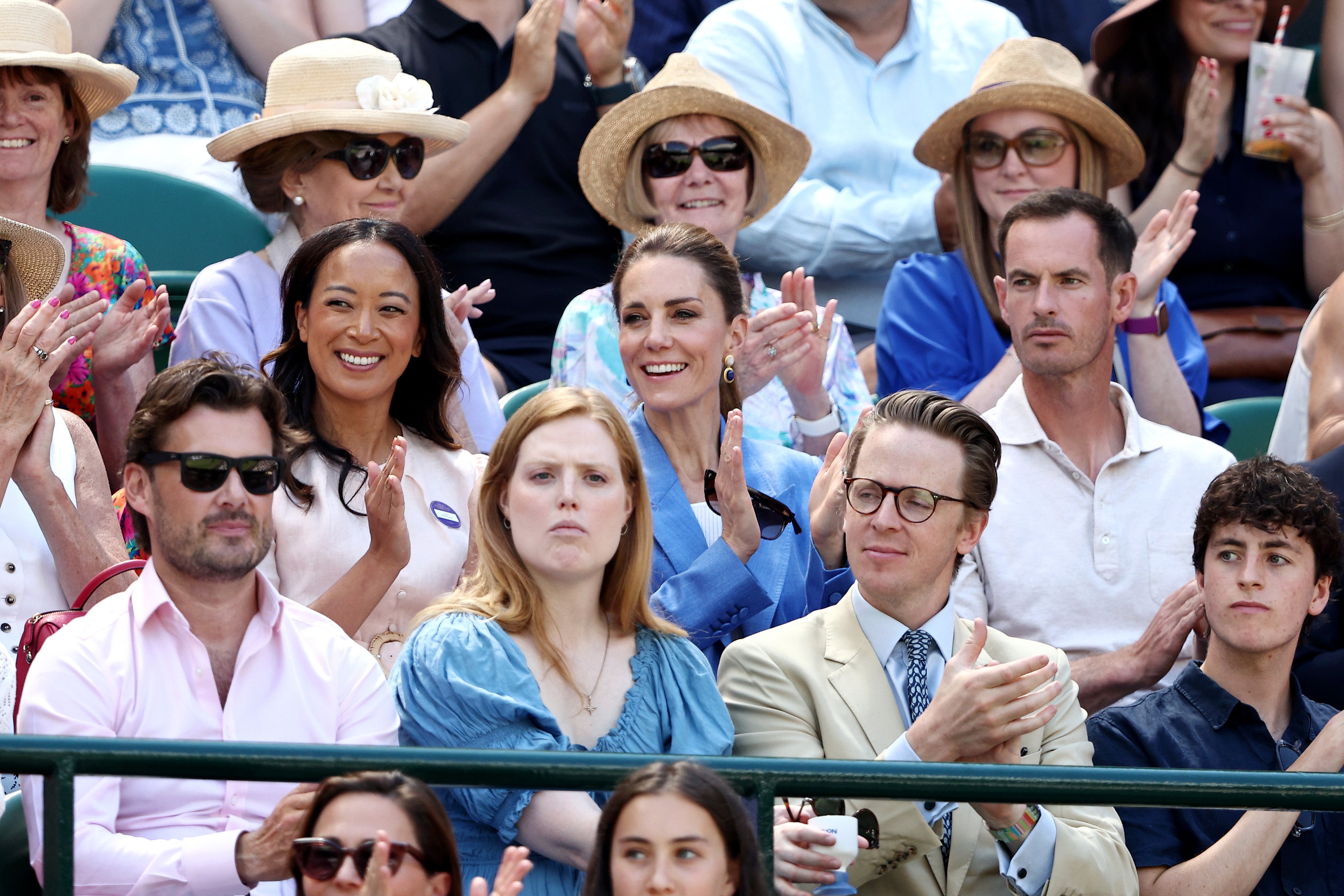 Middleton will be at Wimbledon today after last arriving at the tournament on day four