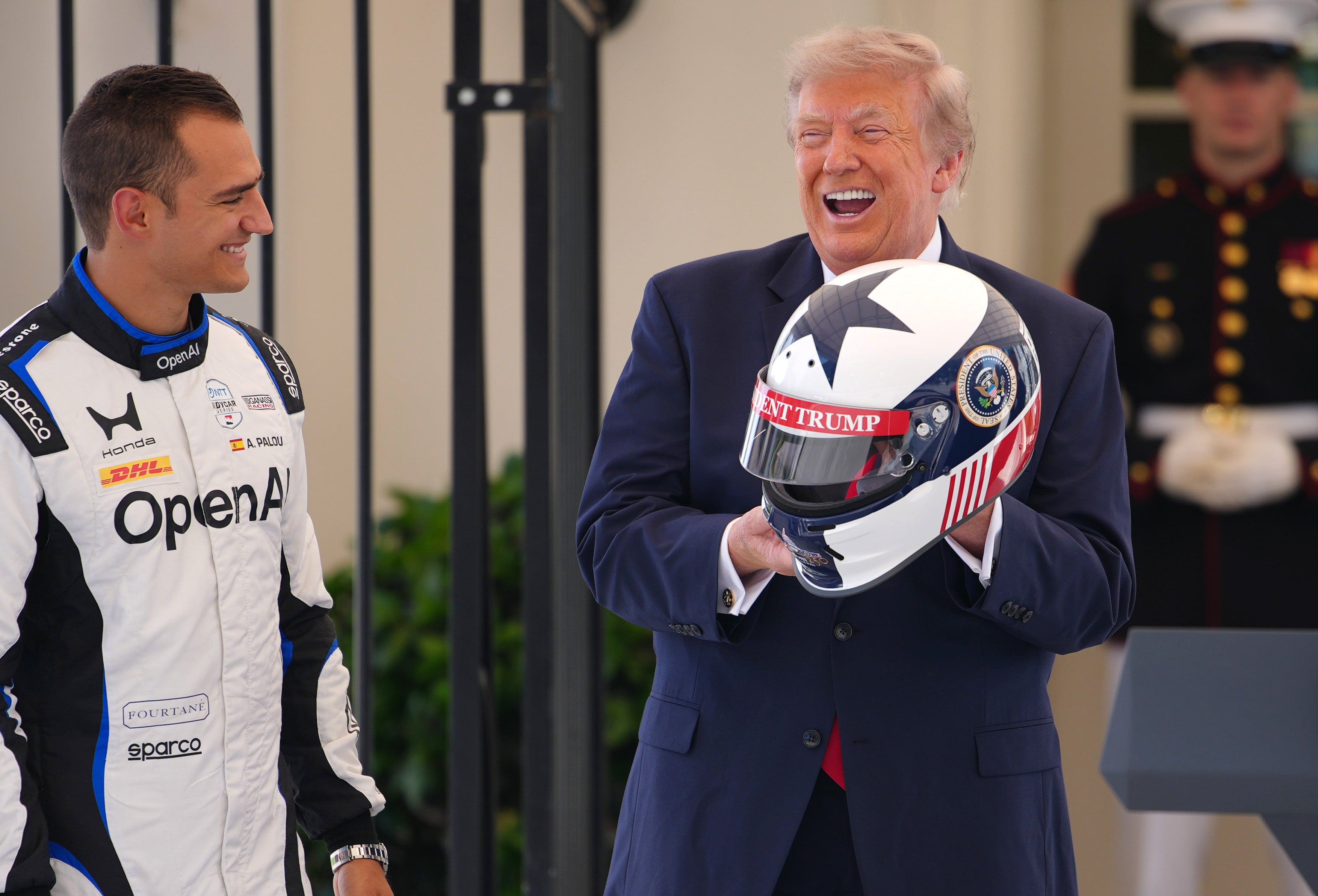 Vrtoglavi predsjednik Donald Trump doveo je najbolje automobile IndyCara u Bijelu kuću kako bi promovirao Freedom 250 Grand Prix