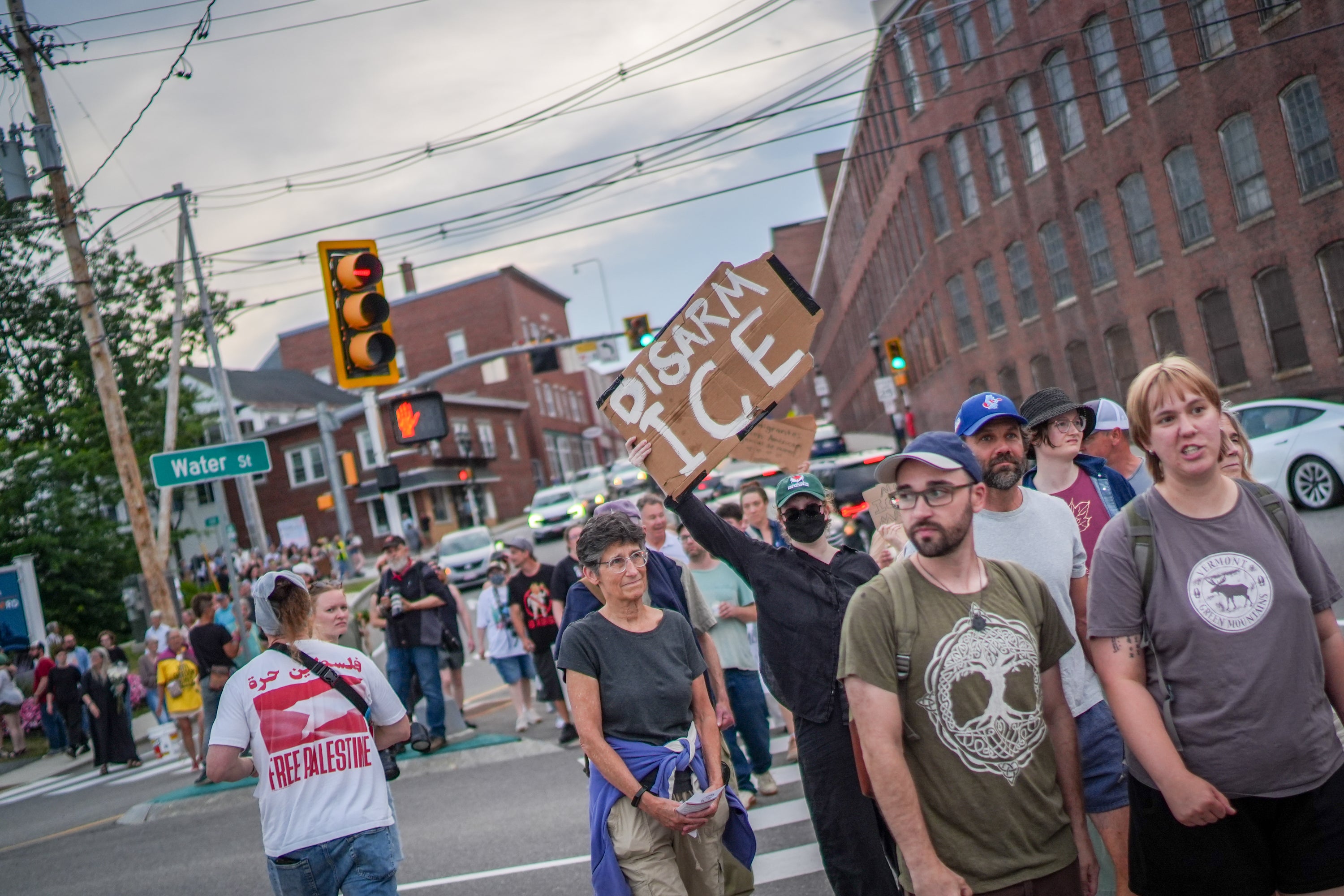 Hours after 26-year-old Joan Sebastian Guerrero was fatally shot, people across Maine gathered in public spaces to express outrage at immigration enforcement operations that have turned deadly