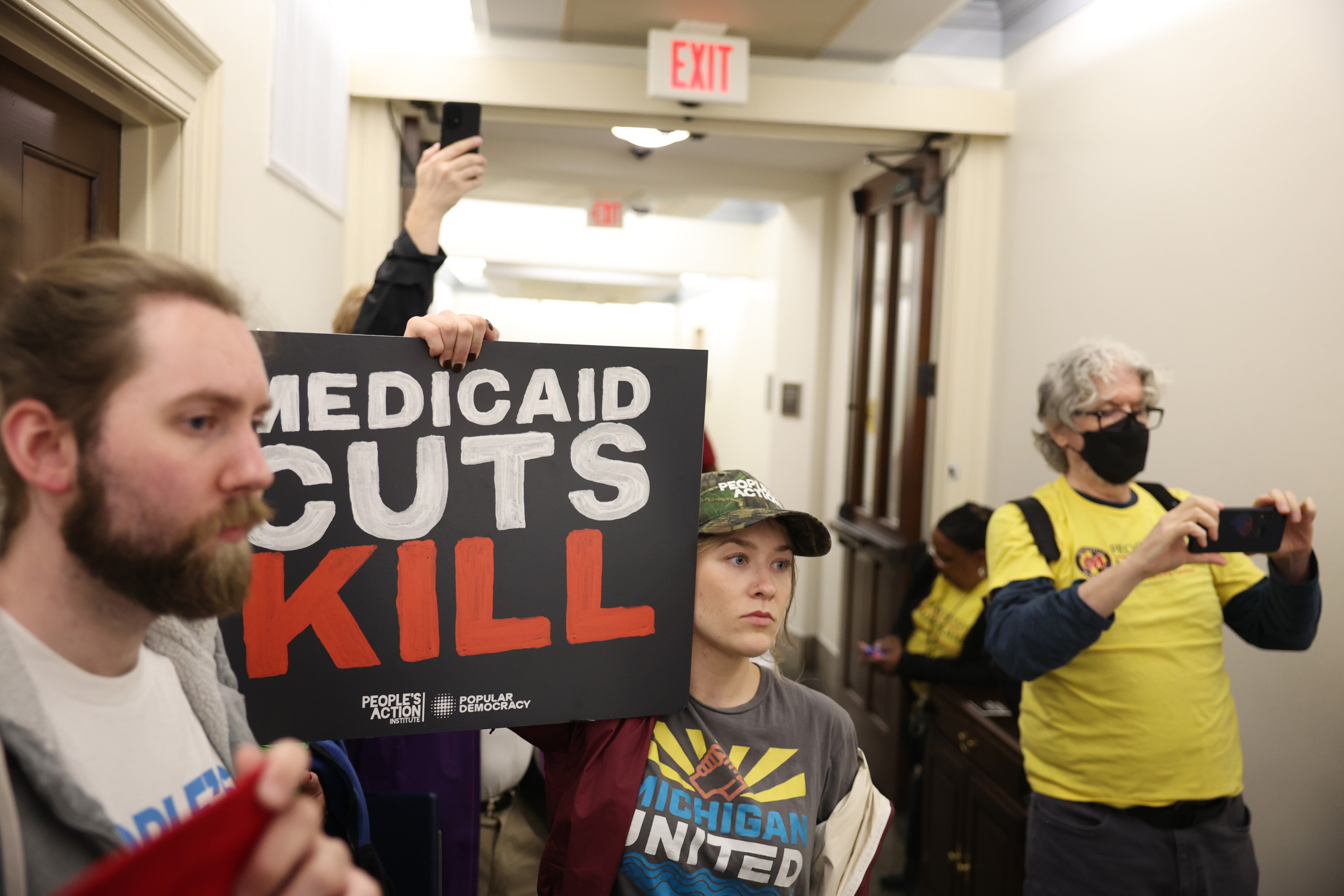 Demonstrators connected Capitol Hill protestation against projected Medicaid cuts successful 2025