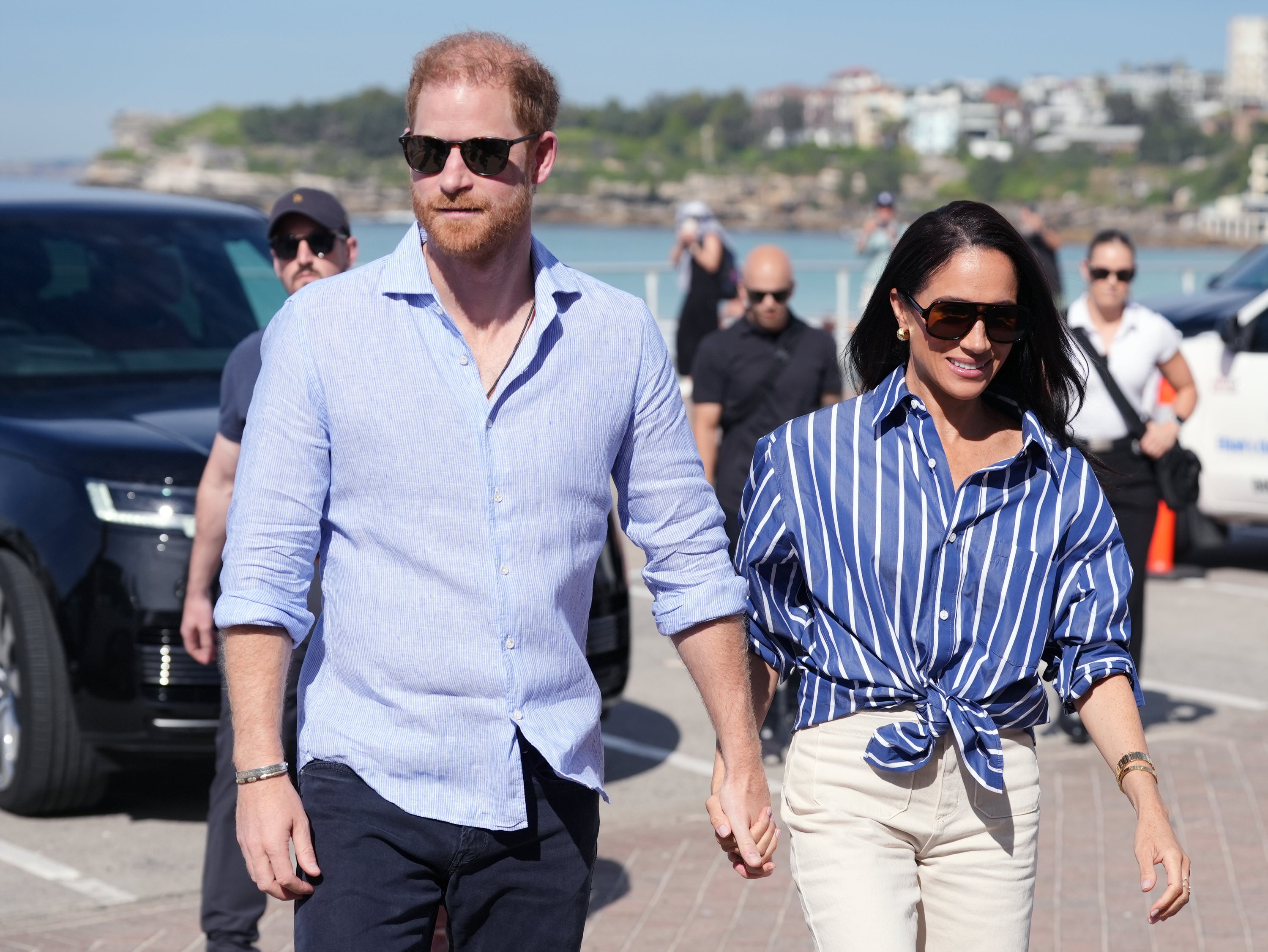 Harry and Meghan met with the King and Camilla earlier this month (Jonathan Brady/PA)
