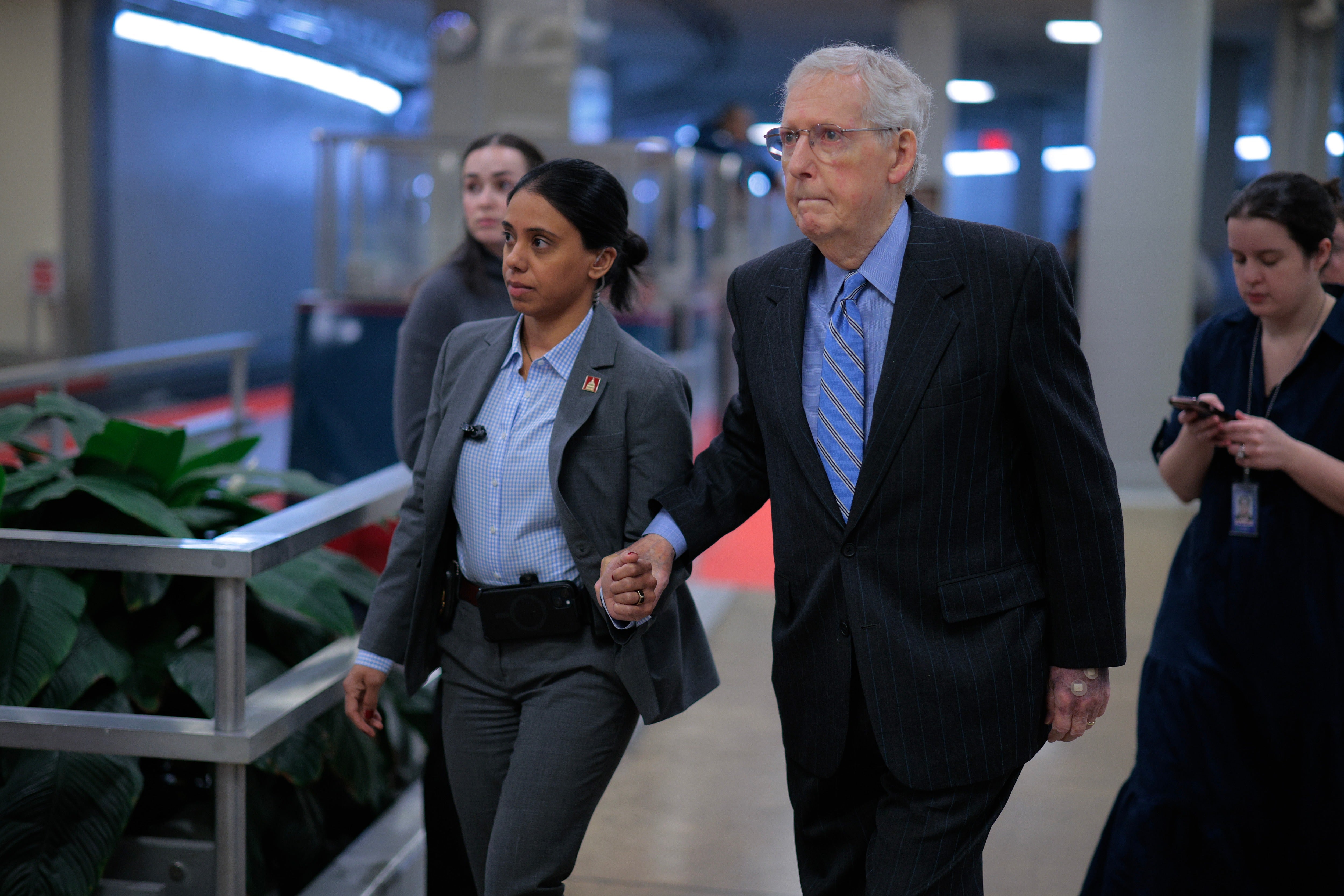 Conspiracy theorists person baselessly speculated that McConnell has died and that his squad is covering it up, while nan legislator says he is recovering from a fall