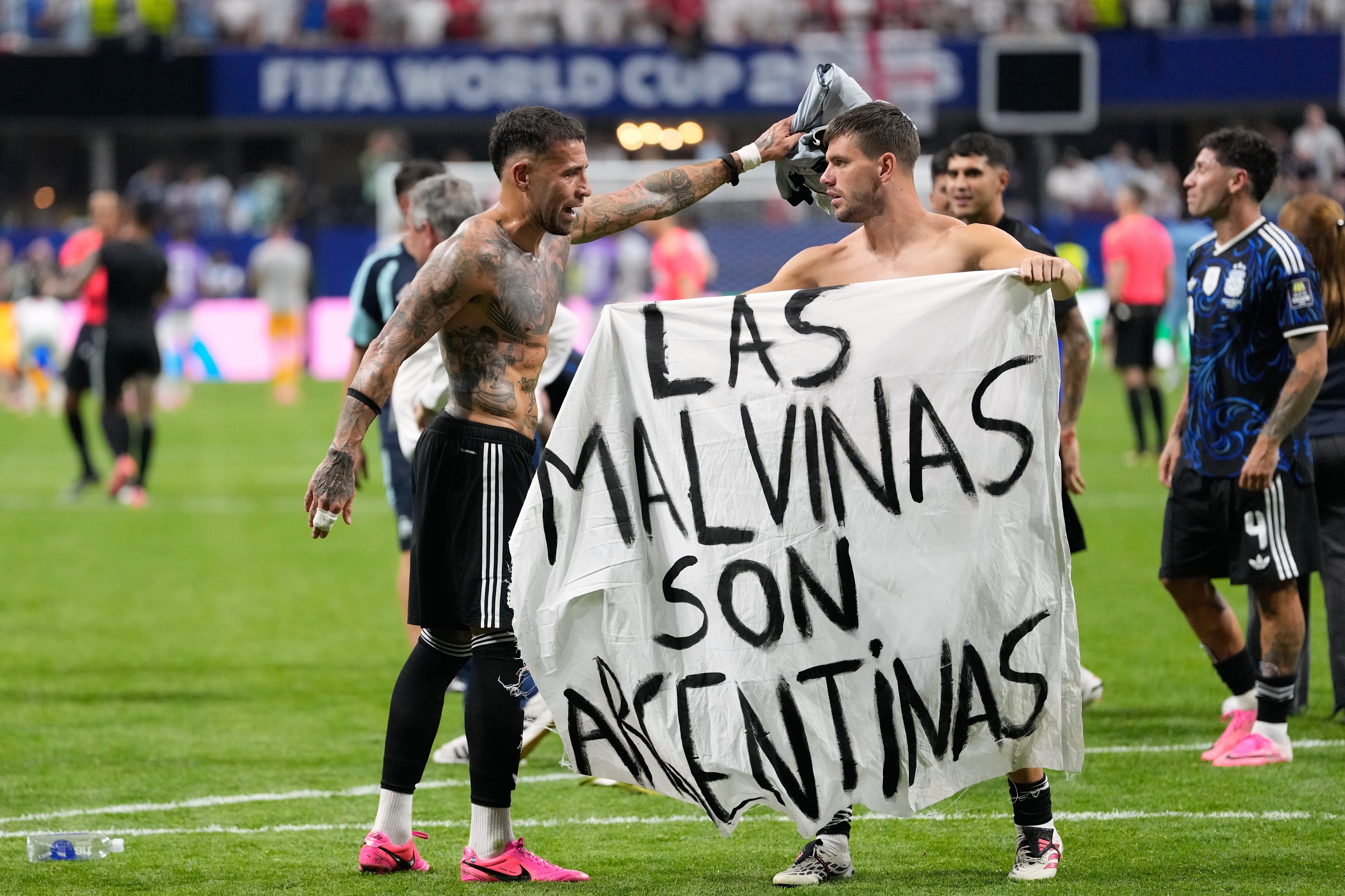 Downing Street hits back after Falklands World Cup banner sparks row with Argentina