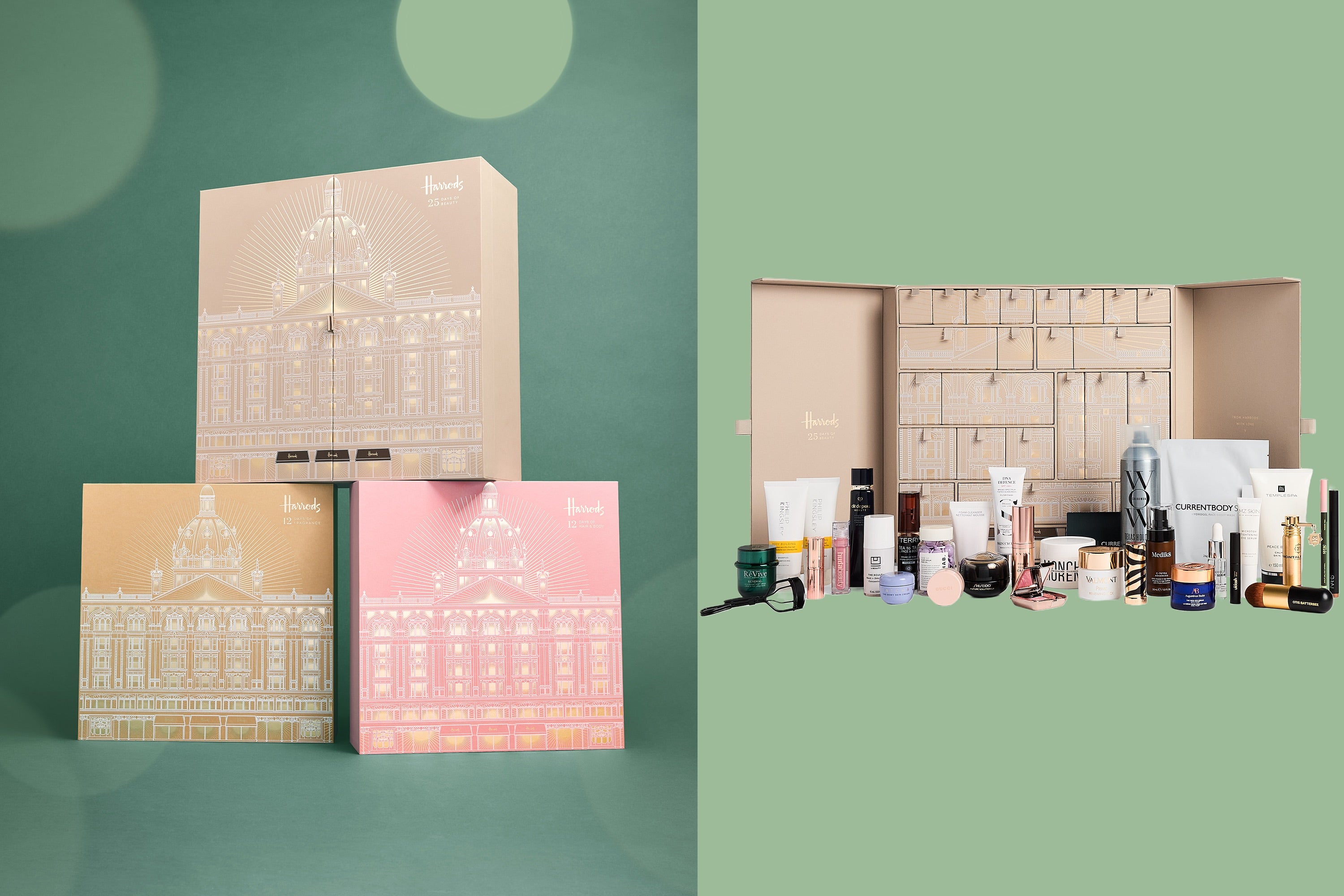 Everything inside Harrods' beauty advent calendar