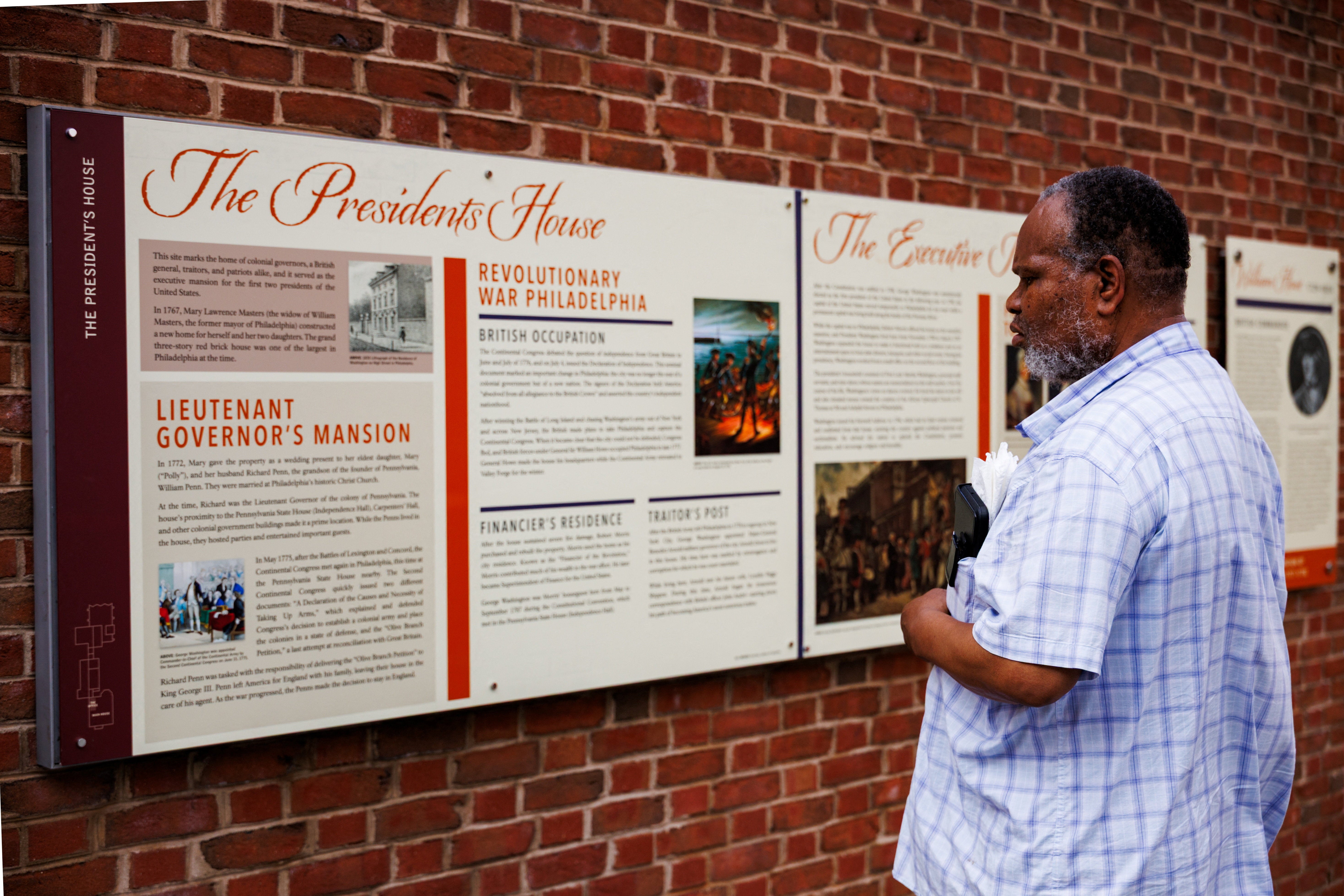 Trump team removes slavery display from George Washington's Philadelphia home