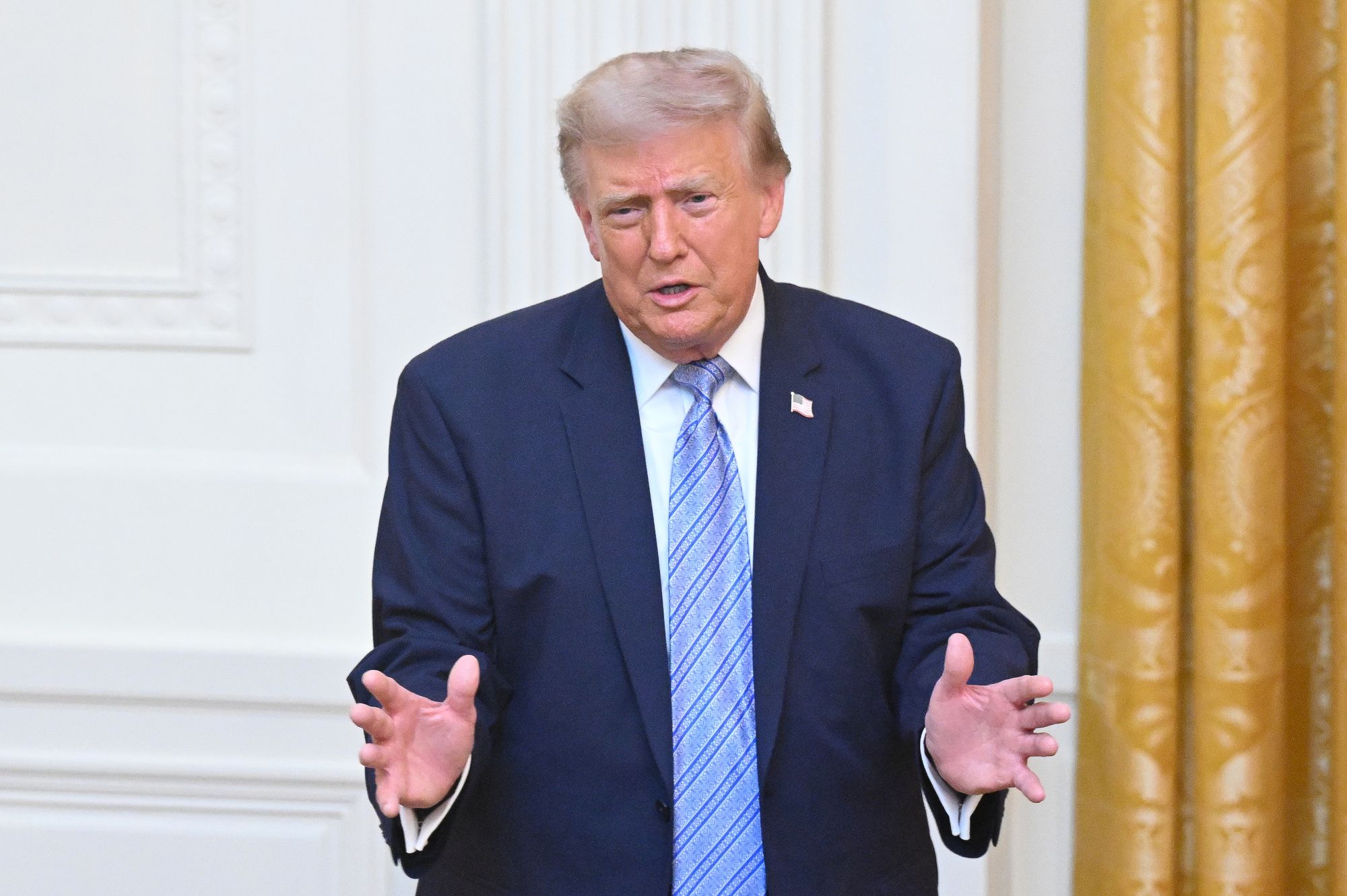 Trump claims his speech got ‘great reviews' after network boycotts and backlash
