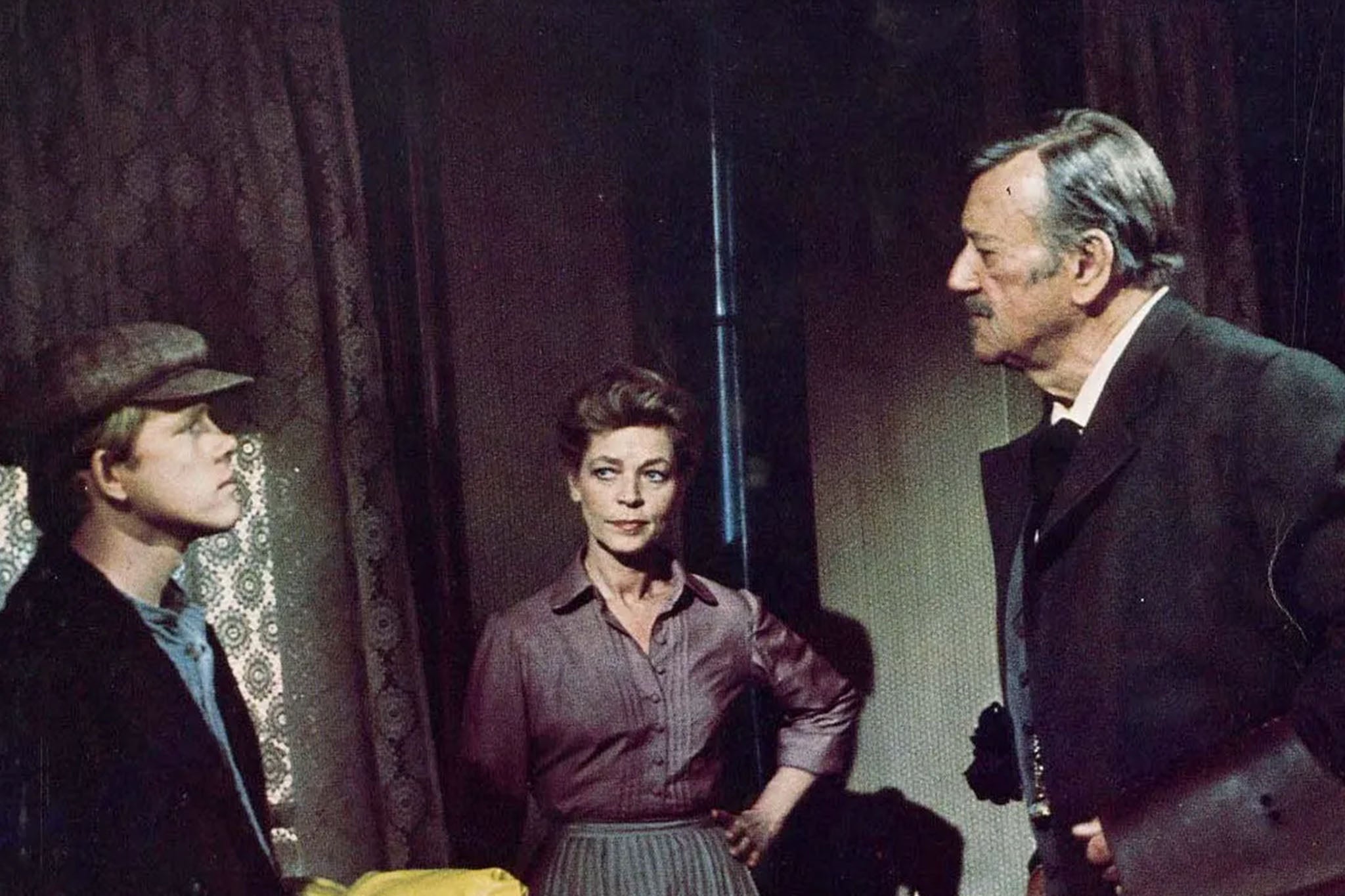 Ron Howard with Lauren Bacall and John Wayne in Don Siegel’s ‘The Shootist’ (1976)