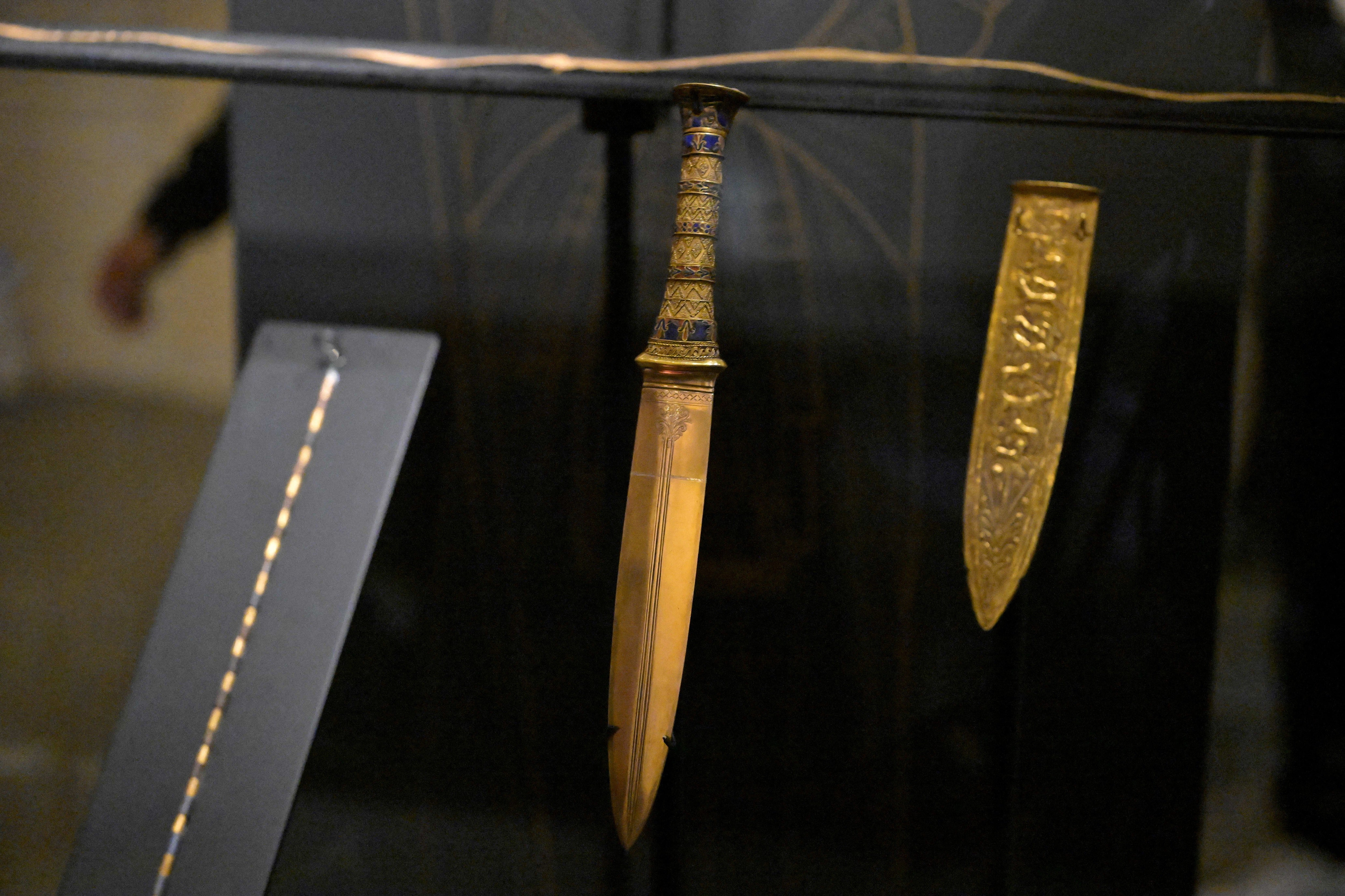 Dagger of ancient King Tutankhamun