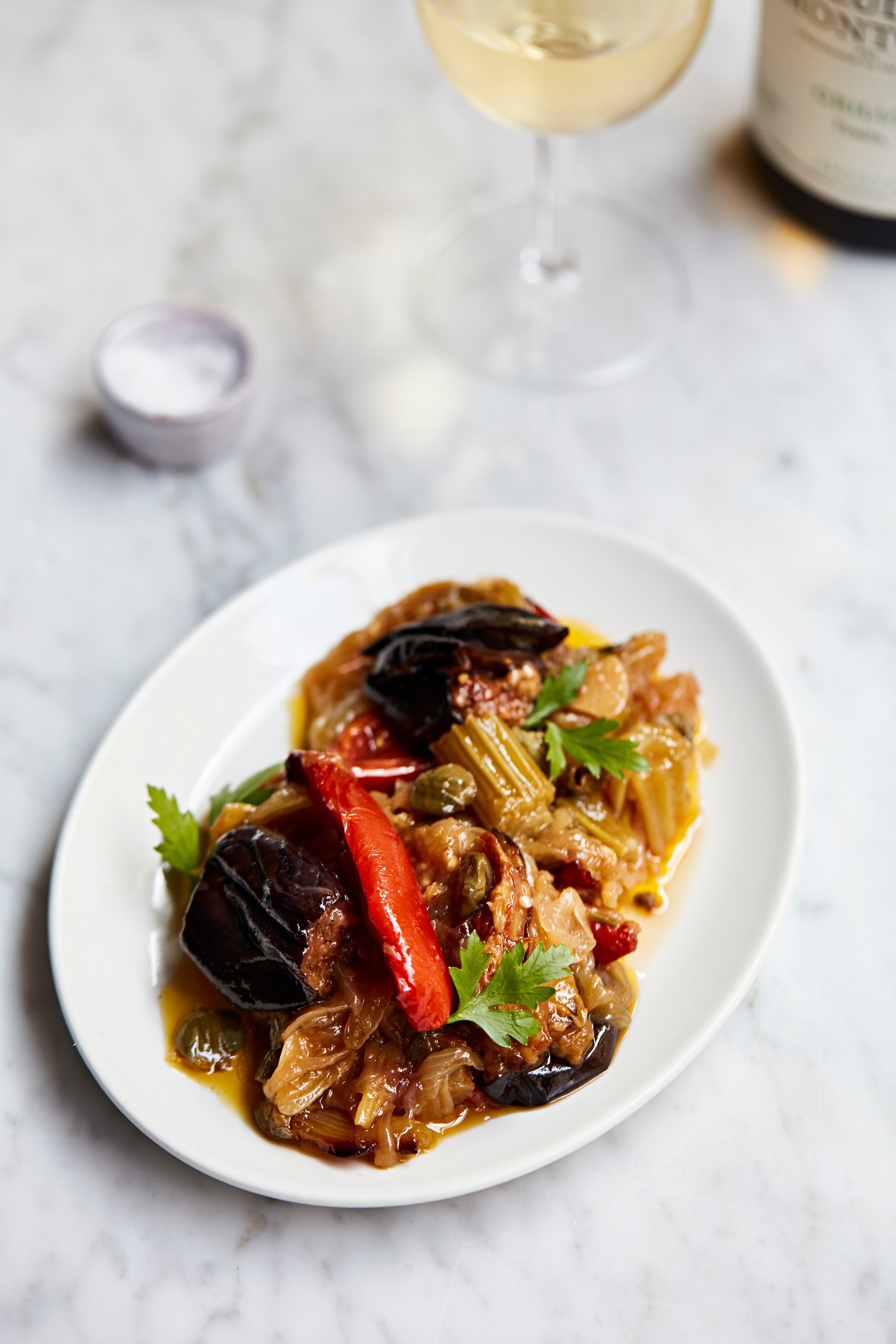 Sicily’s sweet-and-sour aubergine dish is even better once the flavours have had time to settle