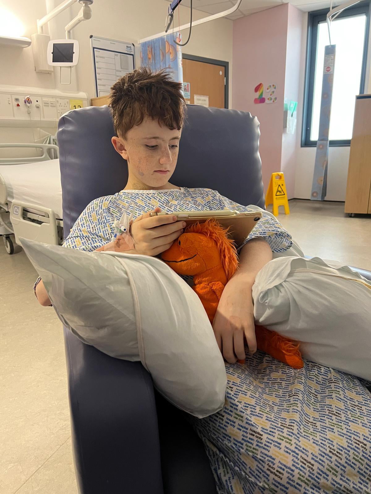 Father of teen who had innovative brain tumour surgery ‘so grateful' to medics as son makes ‘remarkable' recovery