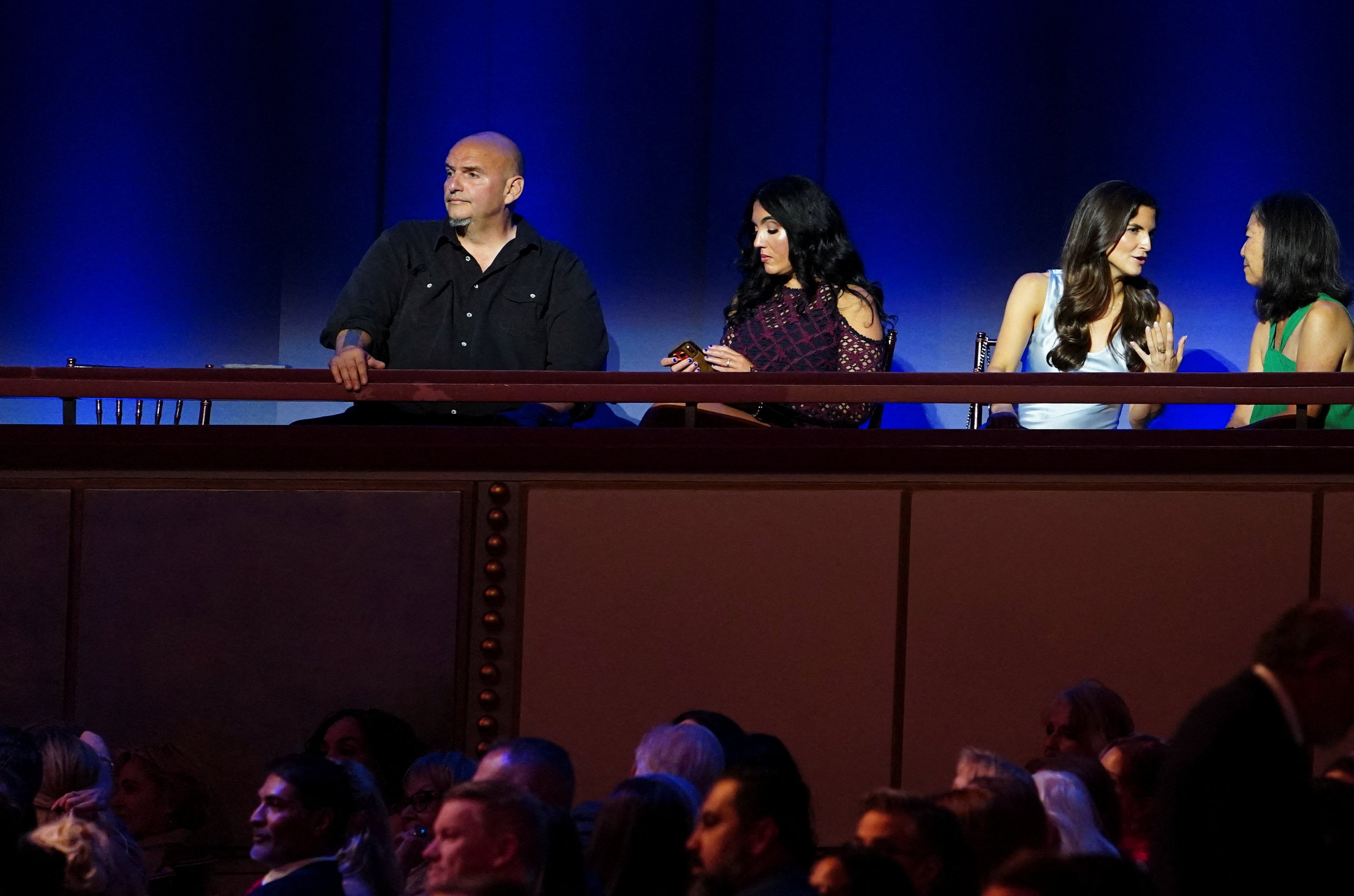 Sen. John Fetterman and his woman attended nan Kennedy Center arena honoring Maher for receiving nan Mark Twain Prize for American Humor