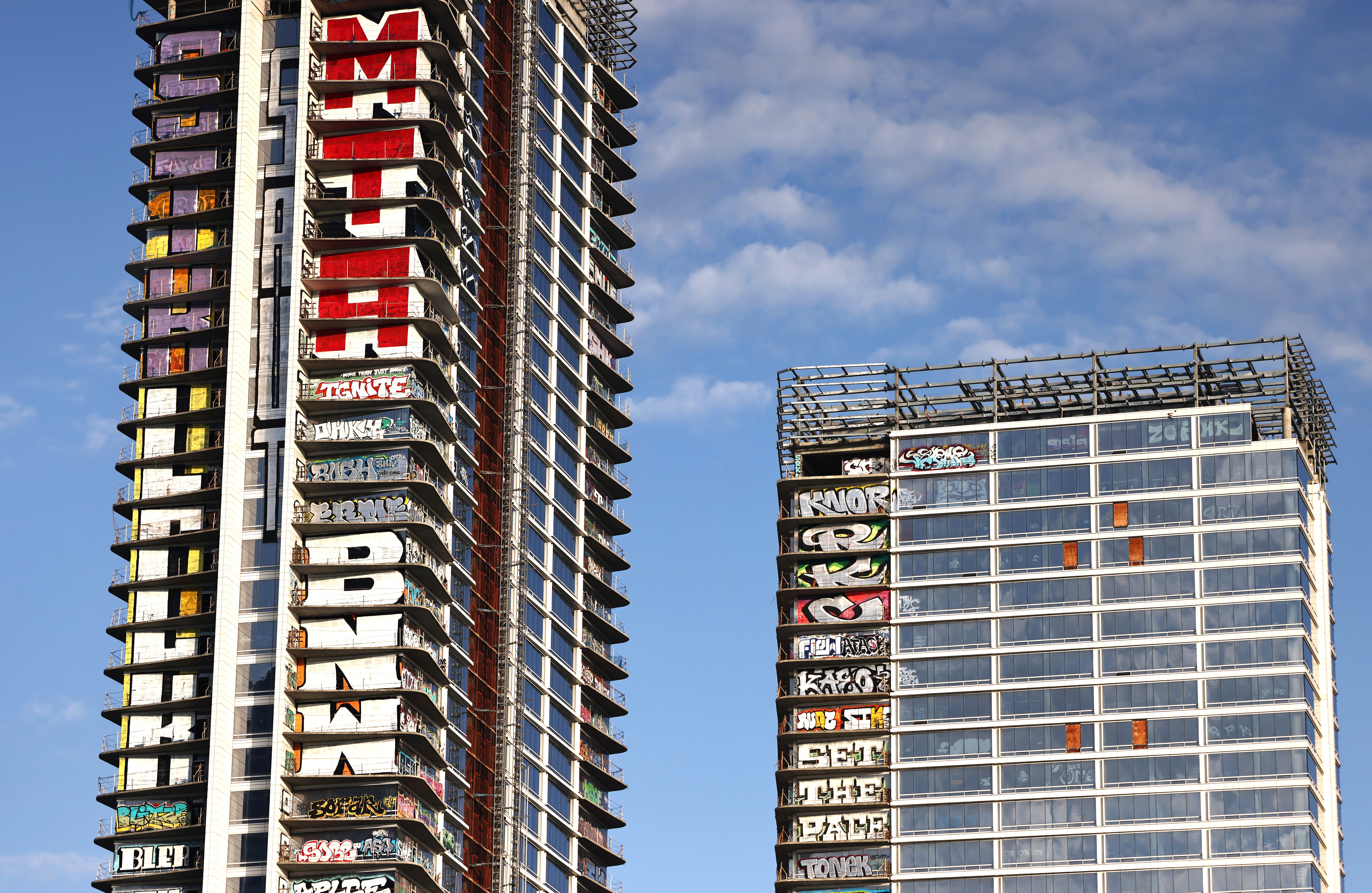 Oceanwide Plaza, a planned $1 cardinal multi-use complex, began building years ago, but stalled successful 2019 erstwhile Beijing-based developer Oceanwide Holdings could nary longer finance it