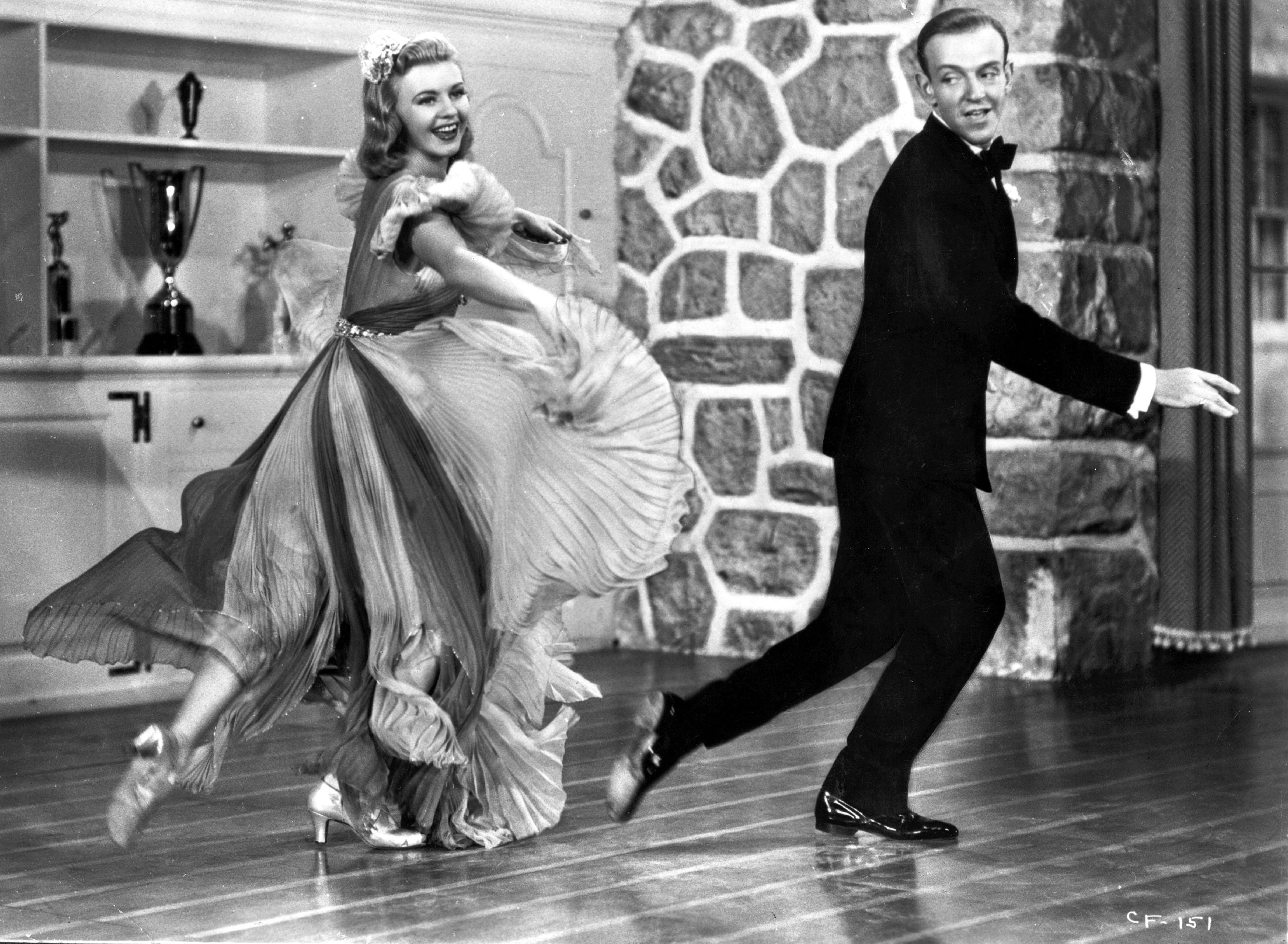 Fred Astaire (1899 - 1987) and Ginger Rogers (1911 - 1995) star in the comedy musical Carefree