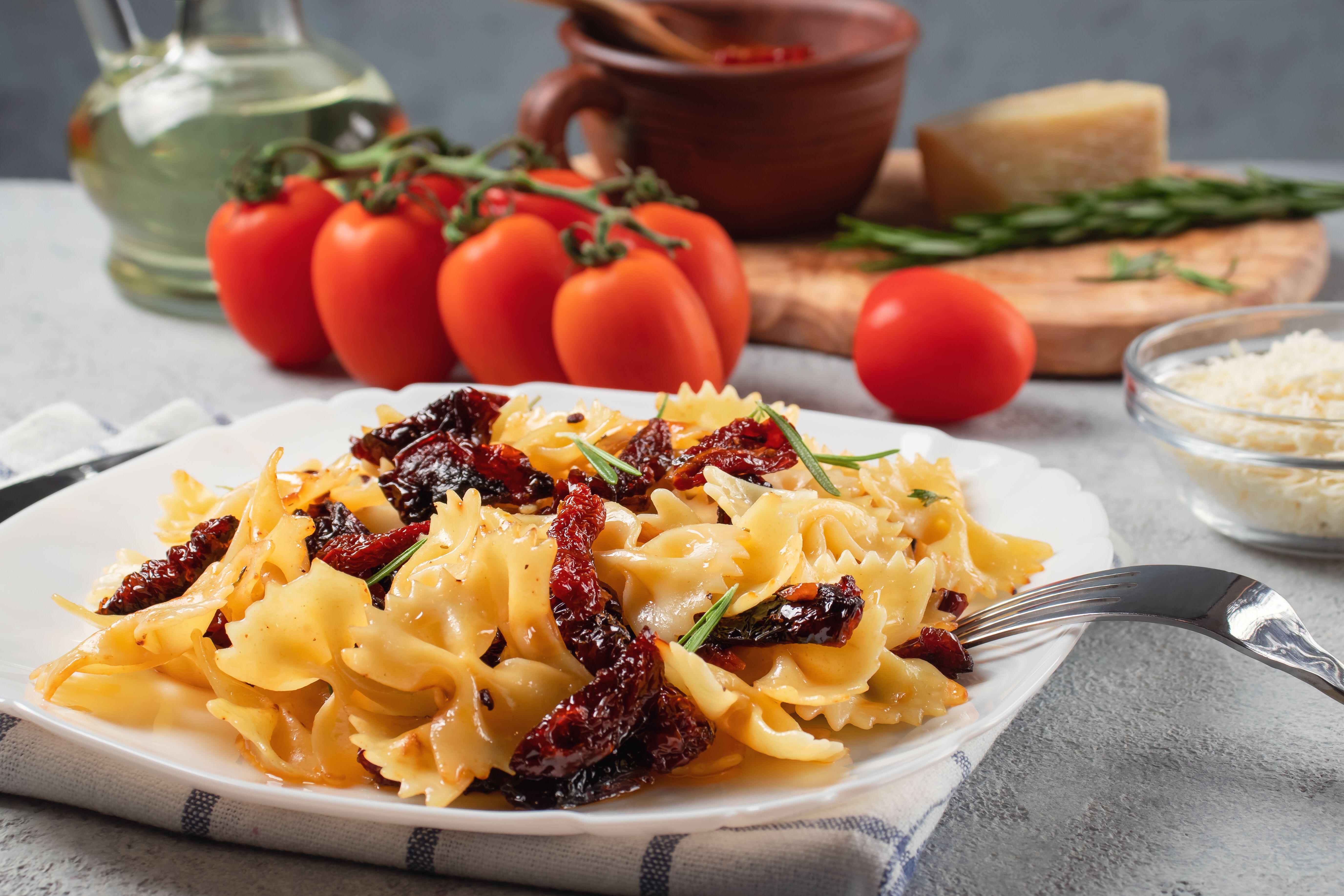 Sundried tomatoes can be one of your five a day and can be added to salads, pasta and couscous