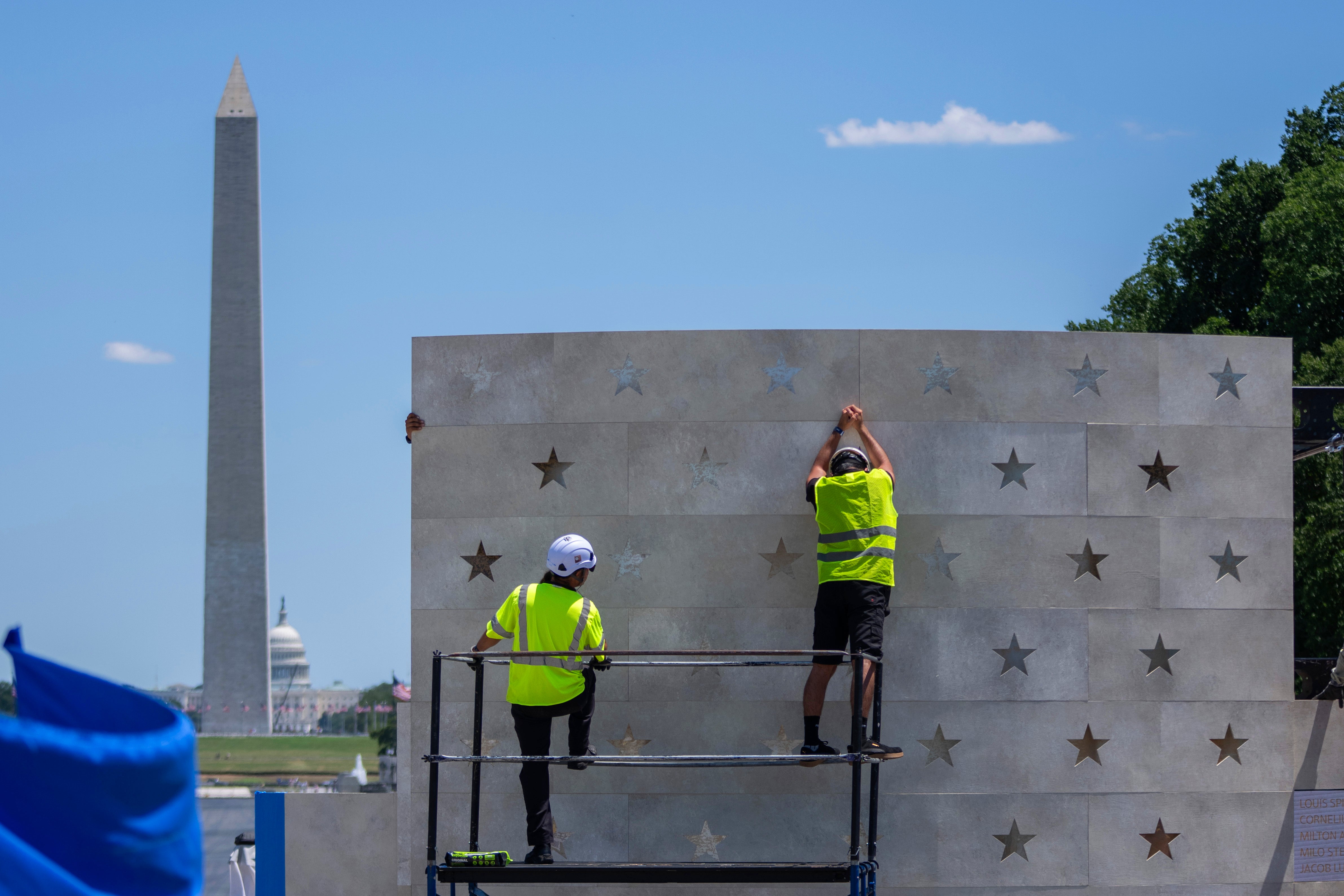 The president has faced scrutiny for awarding no-bid contracts to hole nan Reflecting Pool, bypassing nan immoderate of nan accustomed safeguards to guarantee value and cost-effective activity connected authorities projects