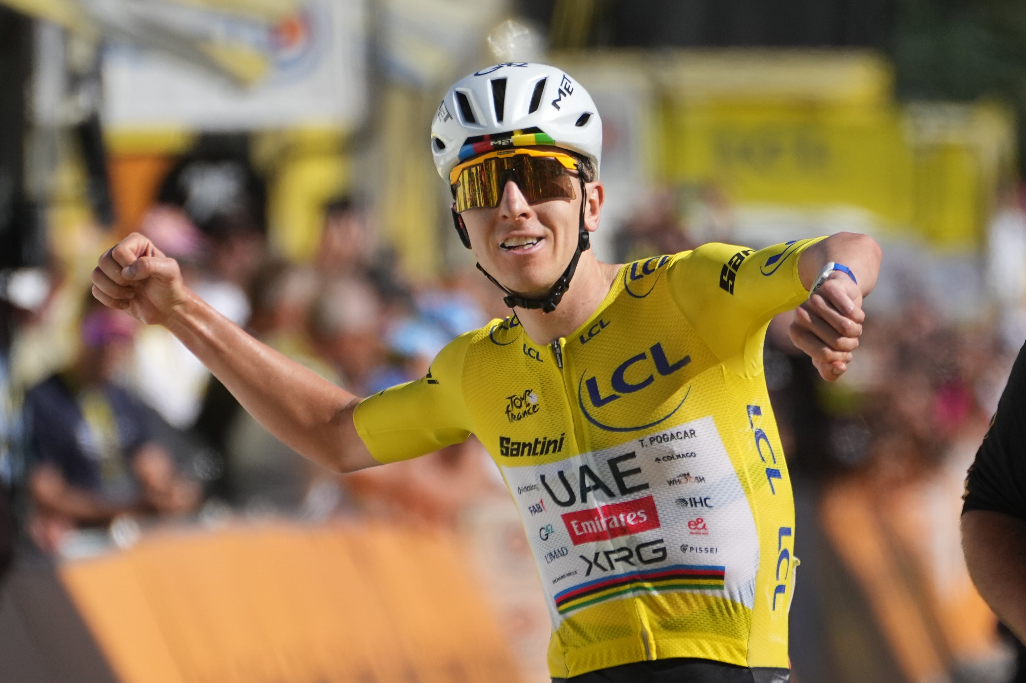 Tadej Pogacar keeps firm grim on Tour de France after thrilling Alpe d'Huez finish