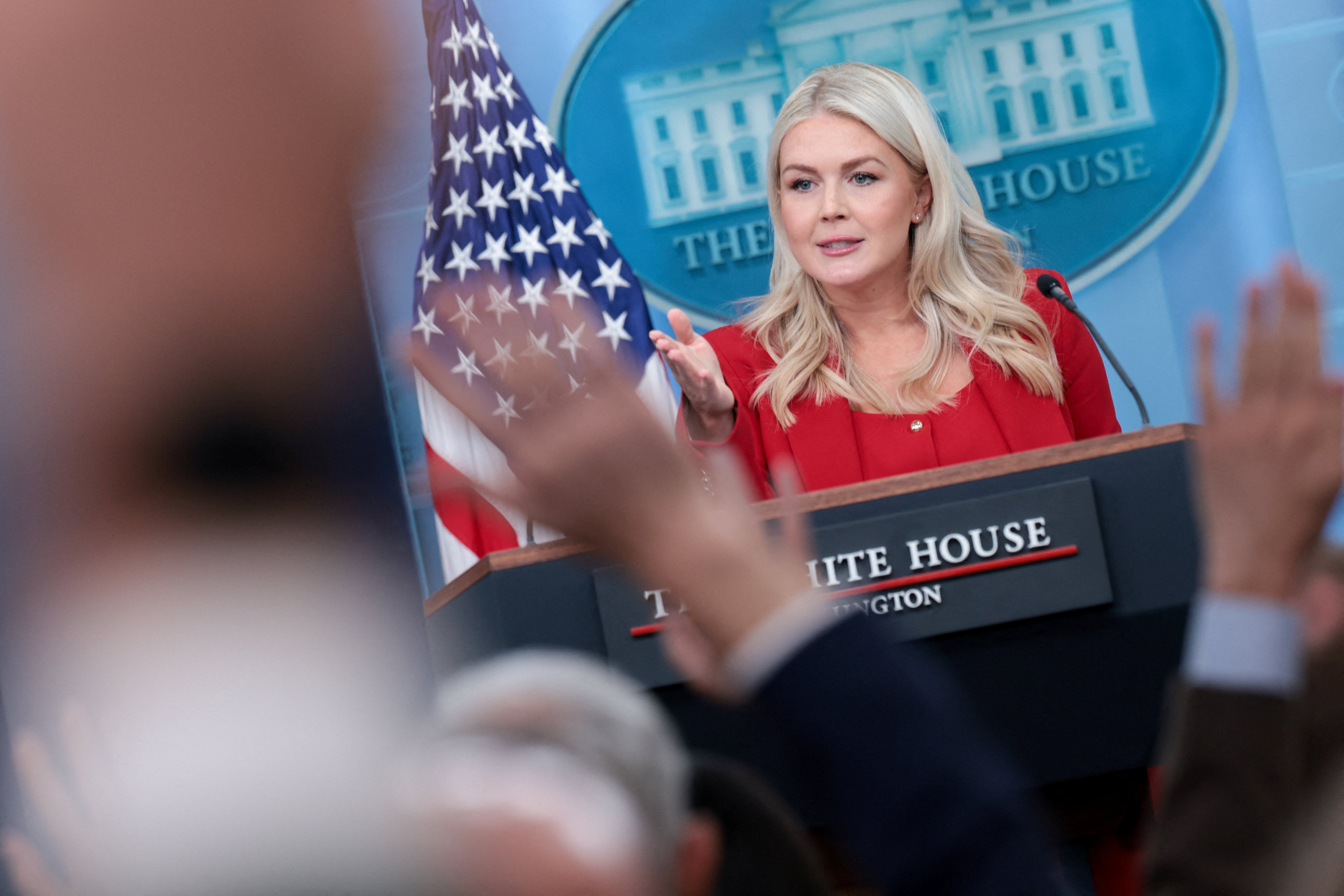 White House Press Secretary Karoline Leavitt acknowledged nan affordability situation — contradicting President Donald Trump's claims that it was made up — but blamed it connected Joe Biden