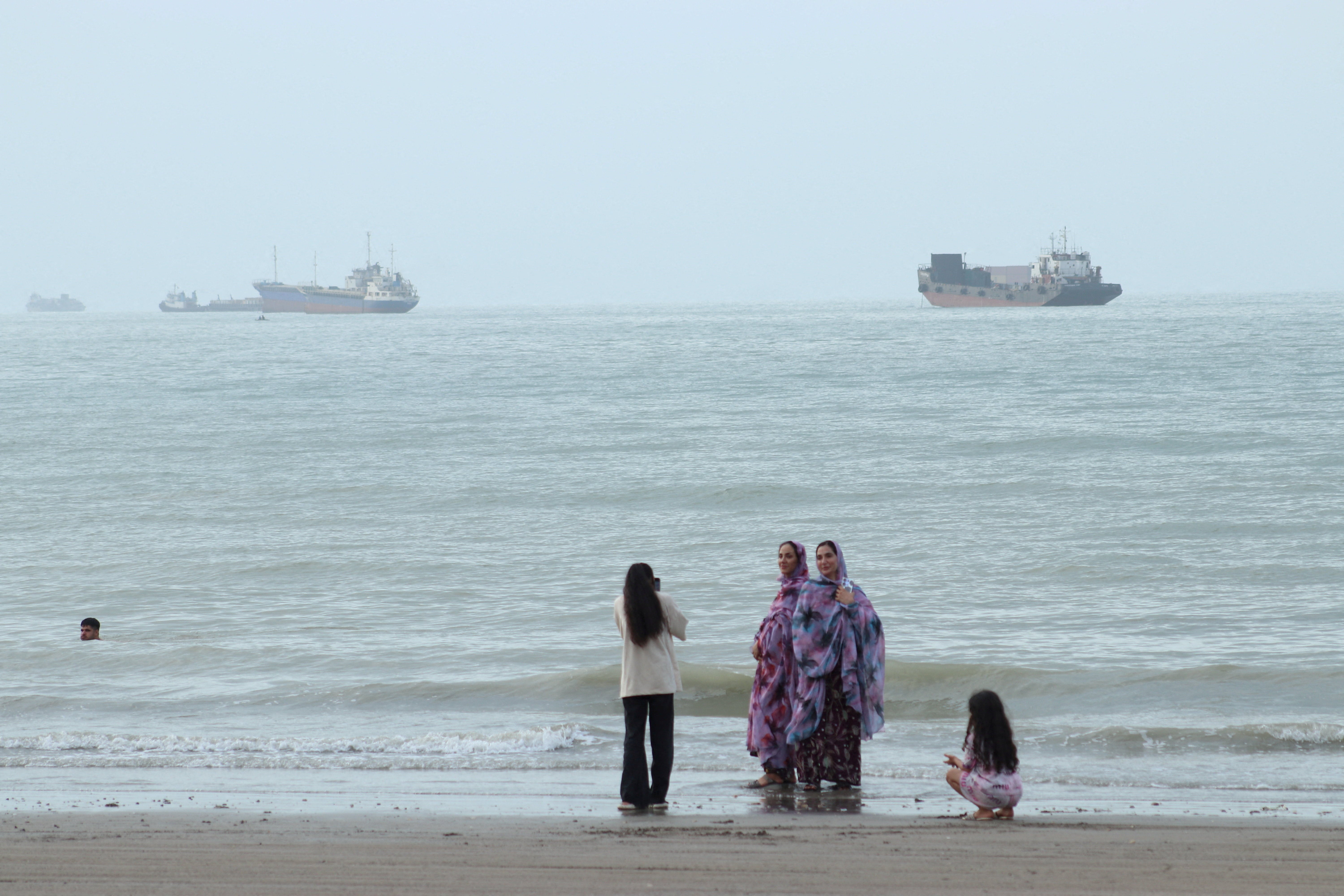 Vessels successful nan Strait of Hormuz adjacent nan formation of Bandar Abbas successful Iran connected July 27