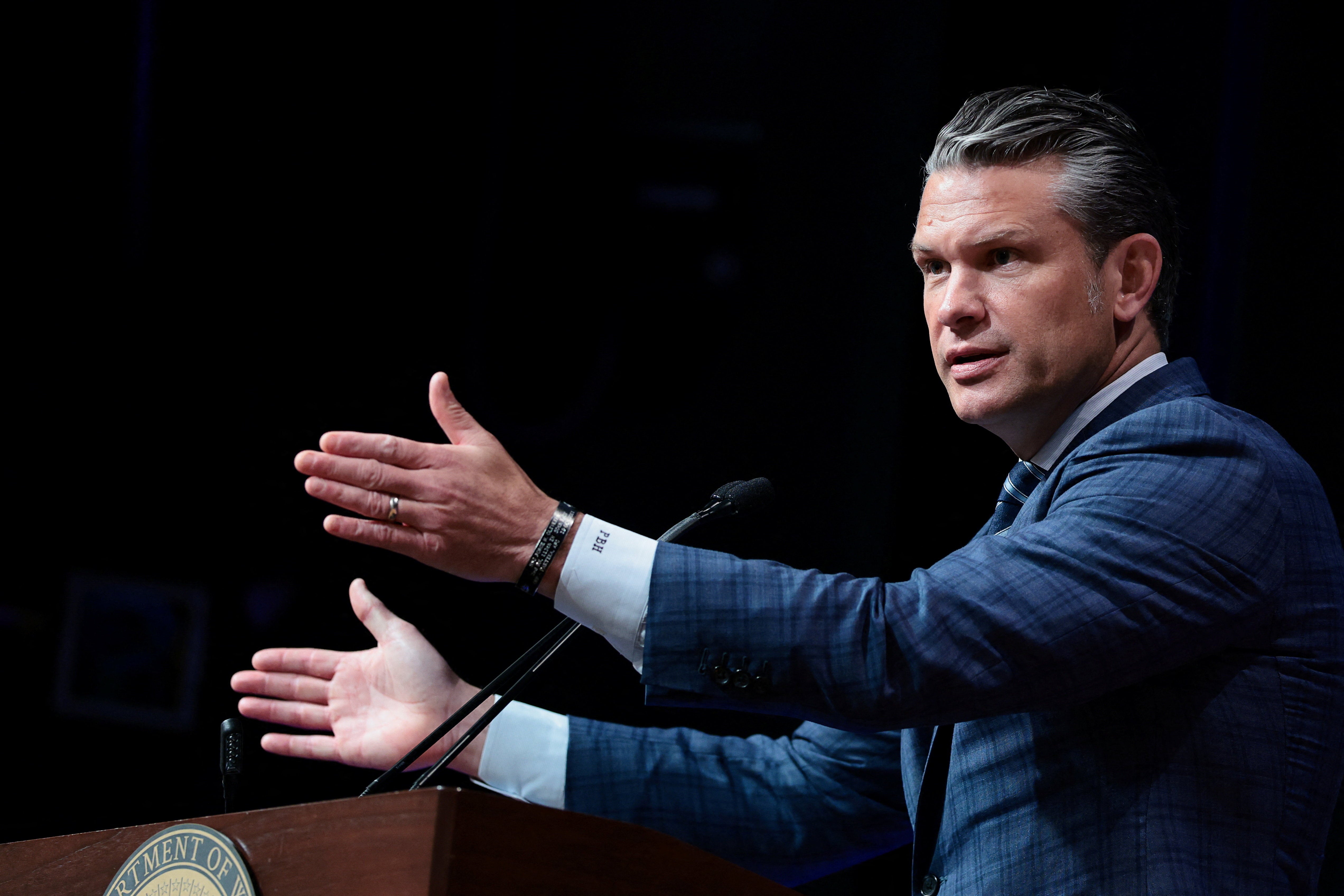 Defense Secretary Pete Hegseth is said to backmost nan further usage of subject unit against Tehran, but others successful nan management are not convinced