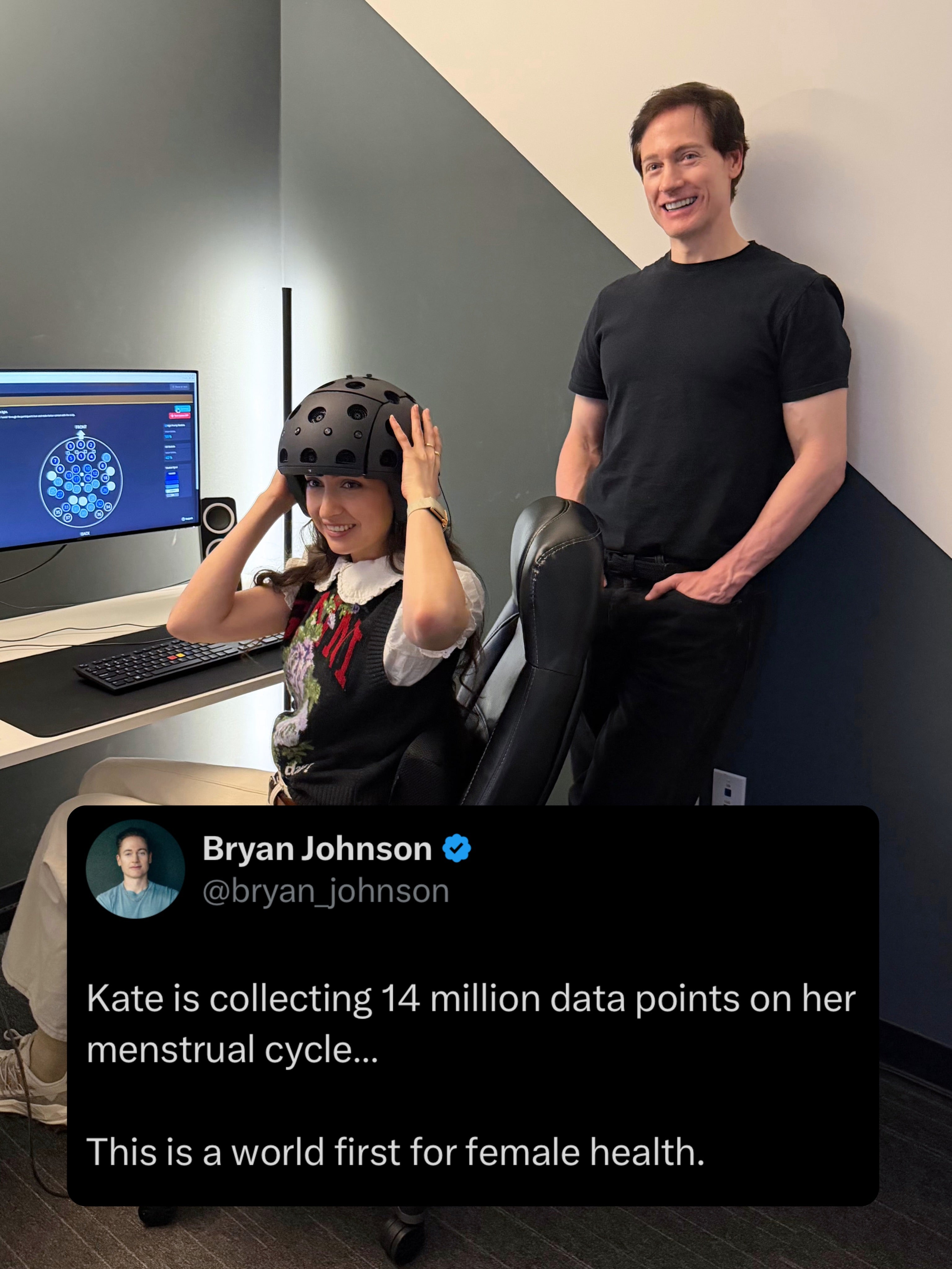 Biohacker Bryan Johnson Posts Girlfriend Kate Tolo’s Rigorous ‘menstrual Cycle’ Regimen: ‘this Is A World First For Female Health’