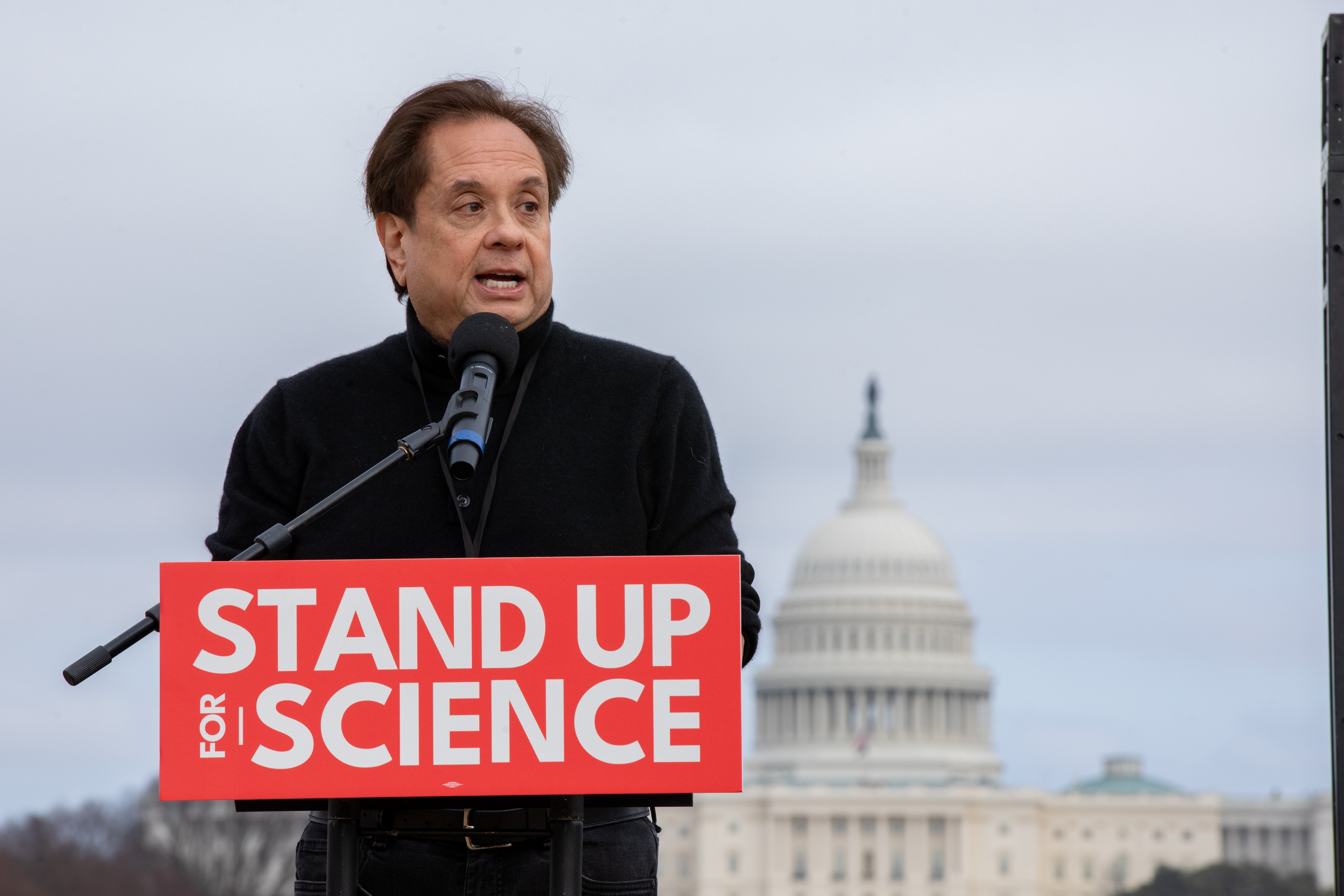 George Conway speaks onstage during nan "Stand Up For National Day of Action for Science" rally connected nan National Mall connected March 07, 2026 successful Washington, DC