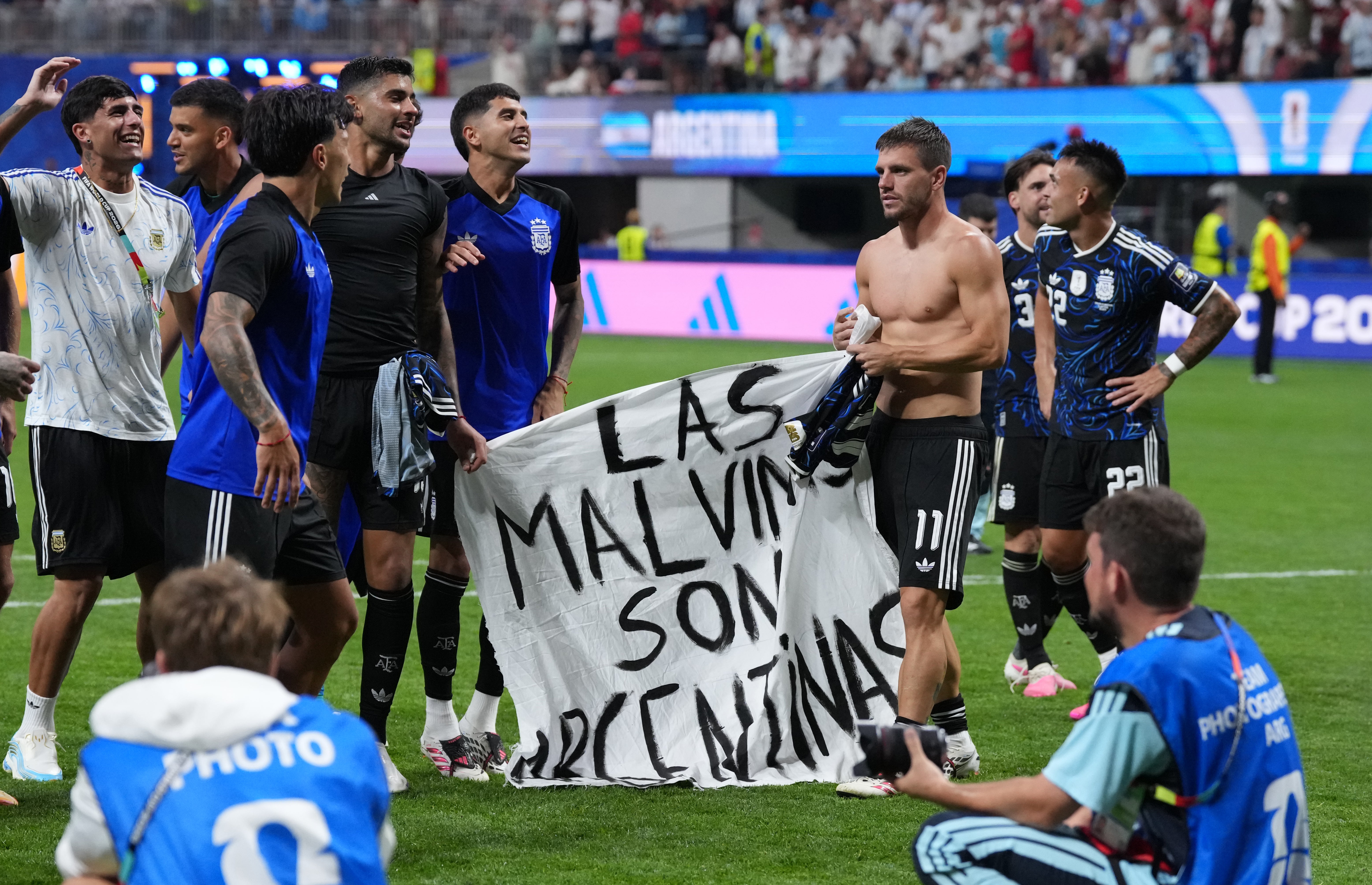 How Argentina's World Cup banner has reignited Falklands dispute for new generation